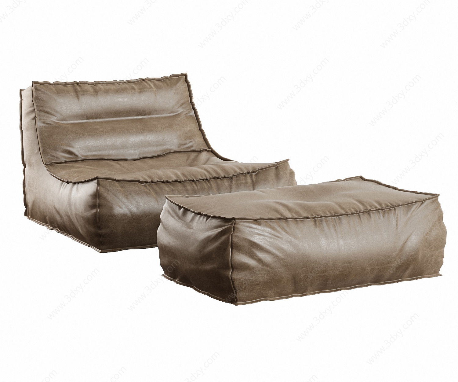 意大利Verzelloni沙发凳3D模型