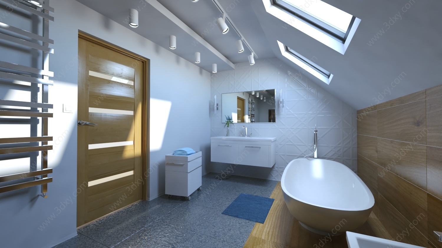 别墅卫生间3D模型