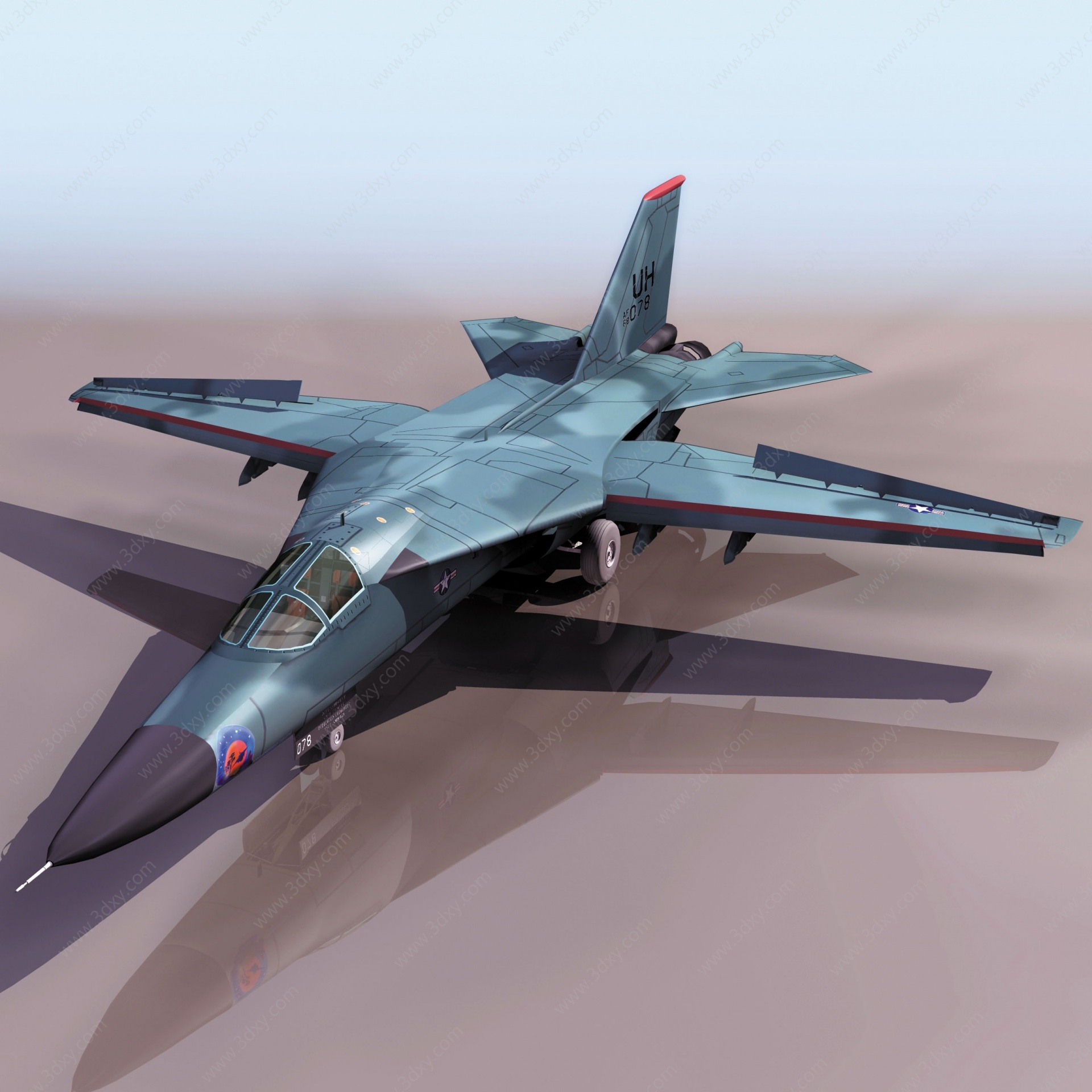 F111战斗机3D模型