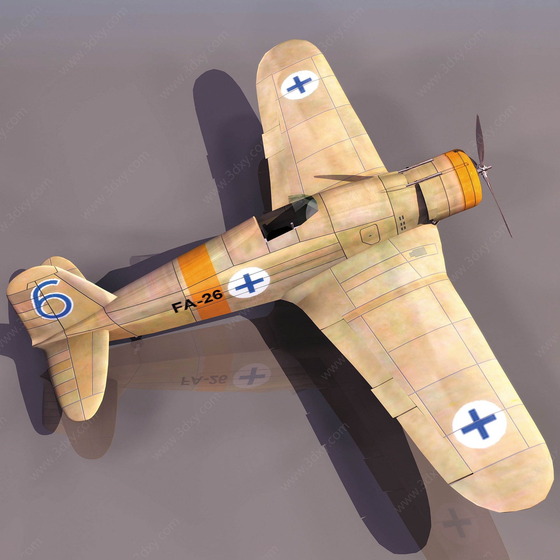 FIATG50德军飞机3D模型