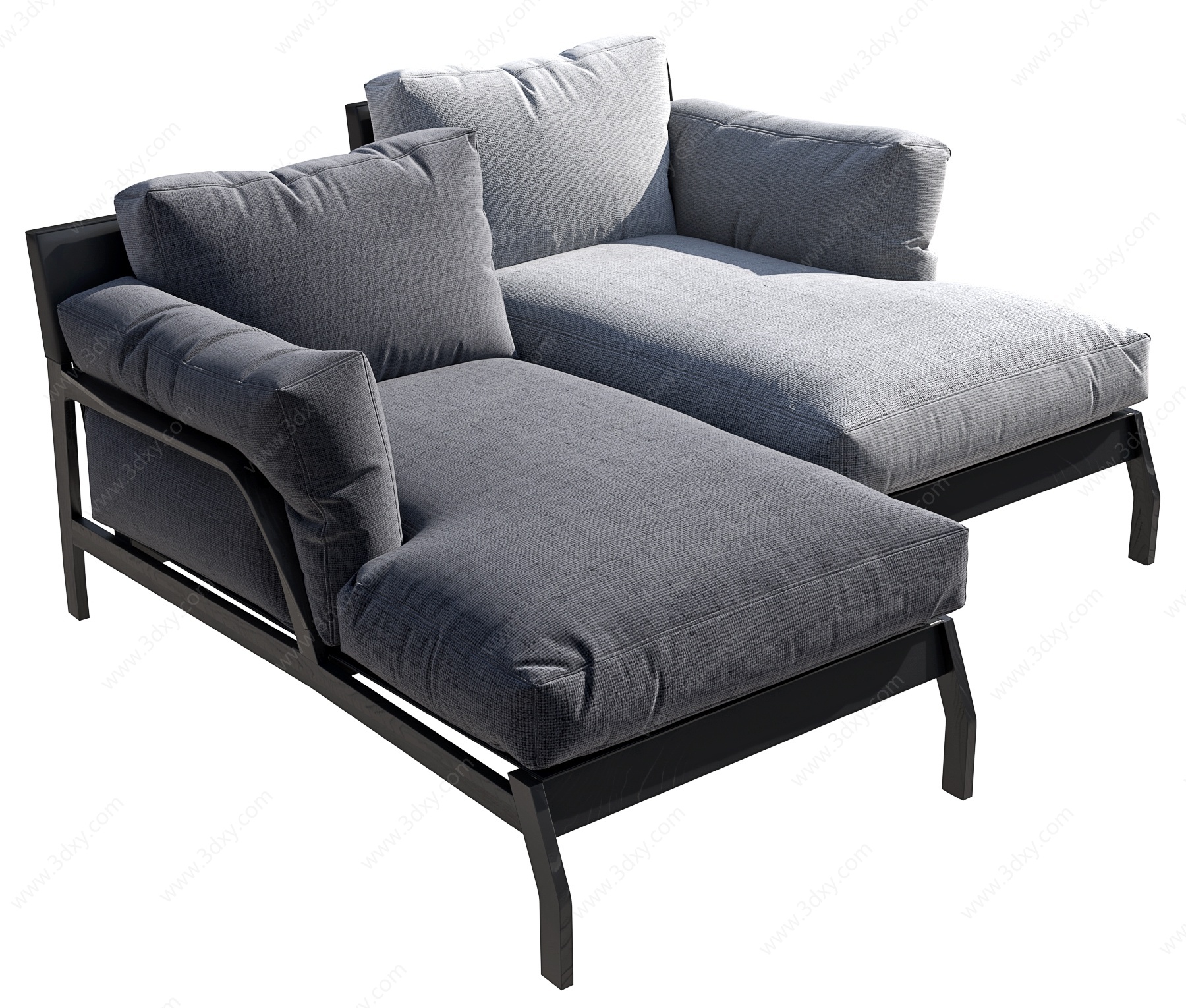 现代沙发床贵妃榻贵妃椅3D模型