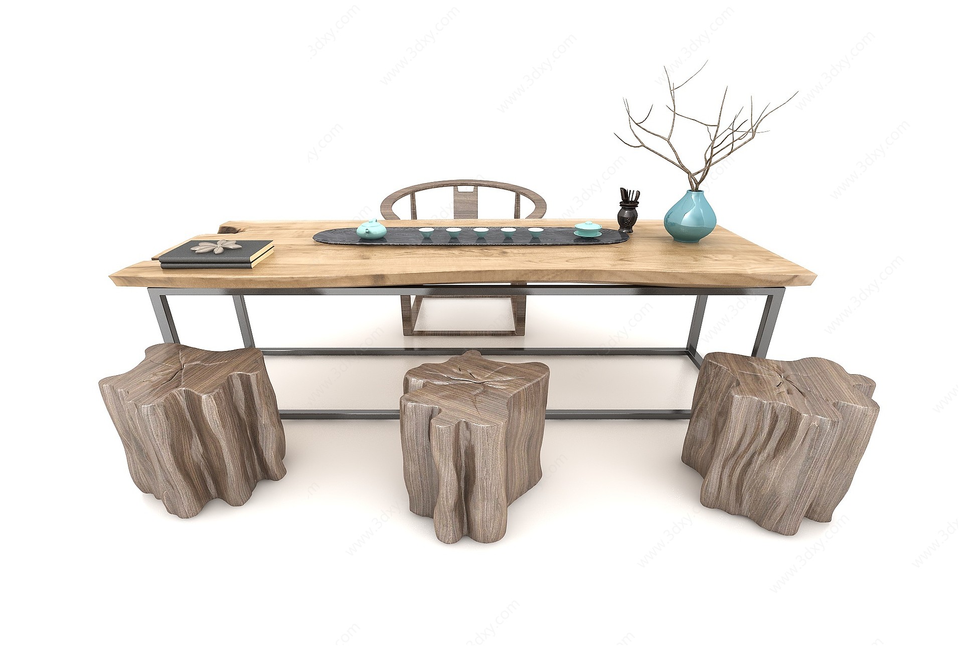 书桌茶桌3D模型