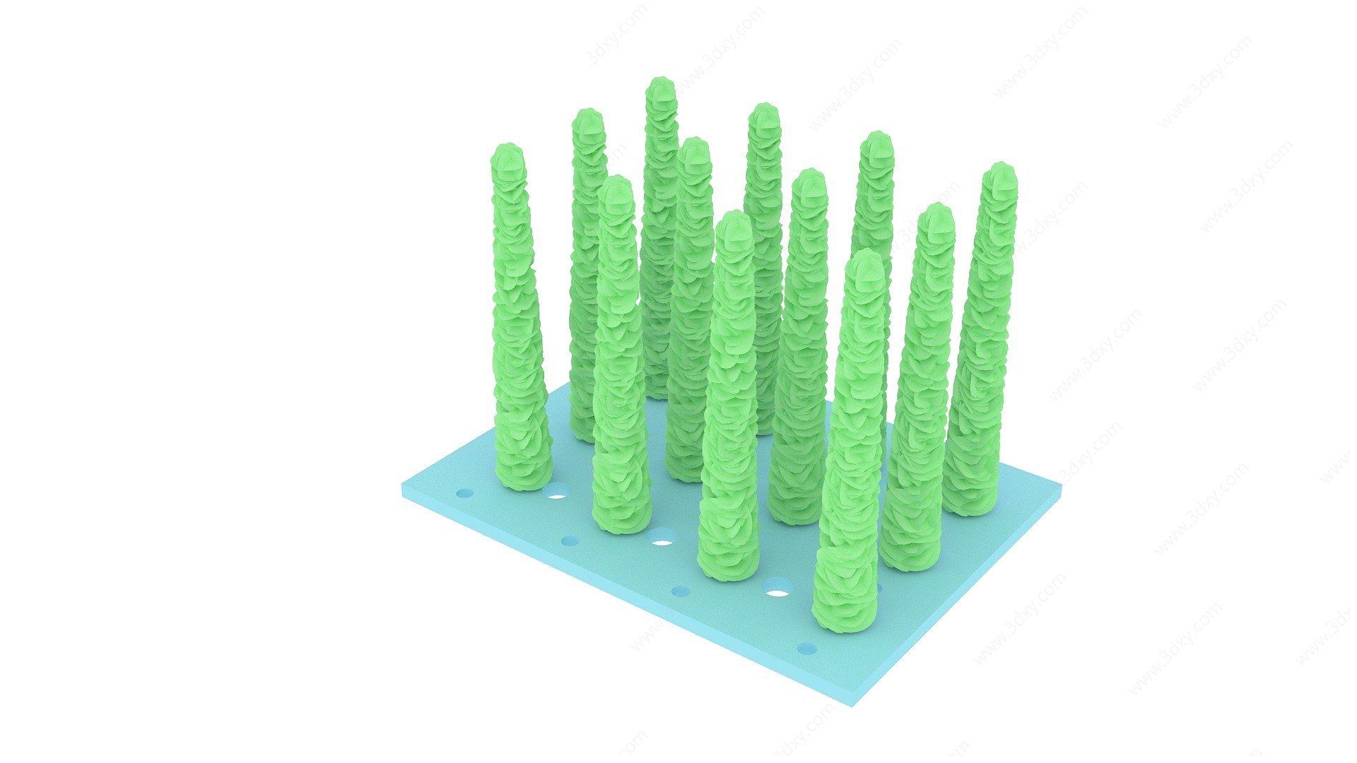 纳米线负载纳米片3D模型