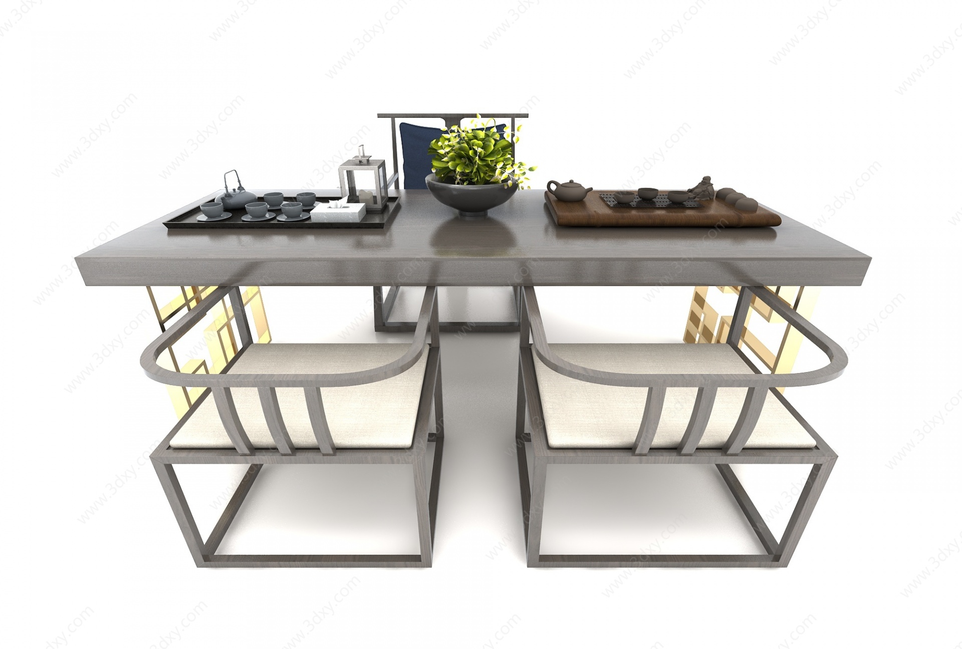 书桌茶桌3D模型