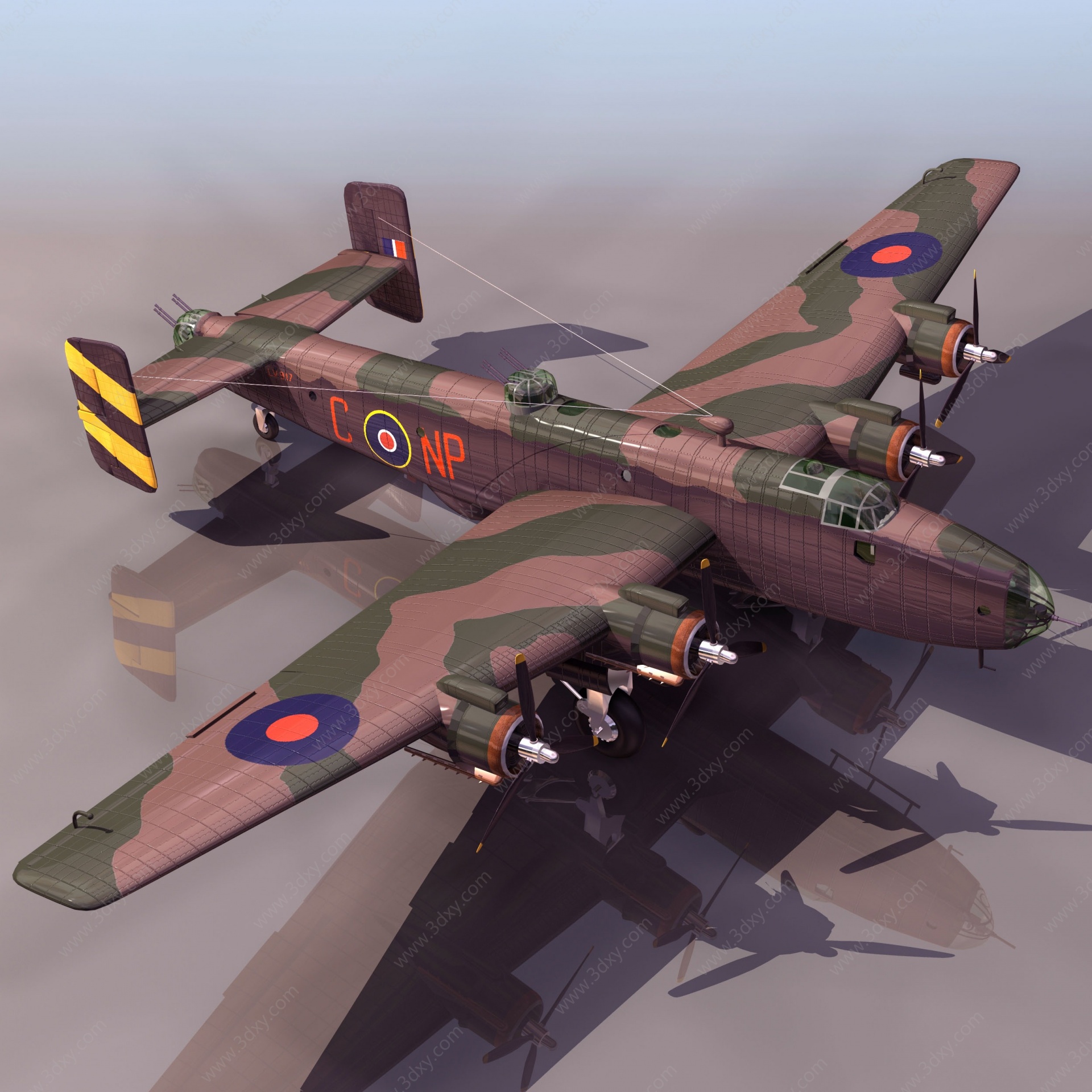 HALIFAX轰炸机3D模型
