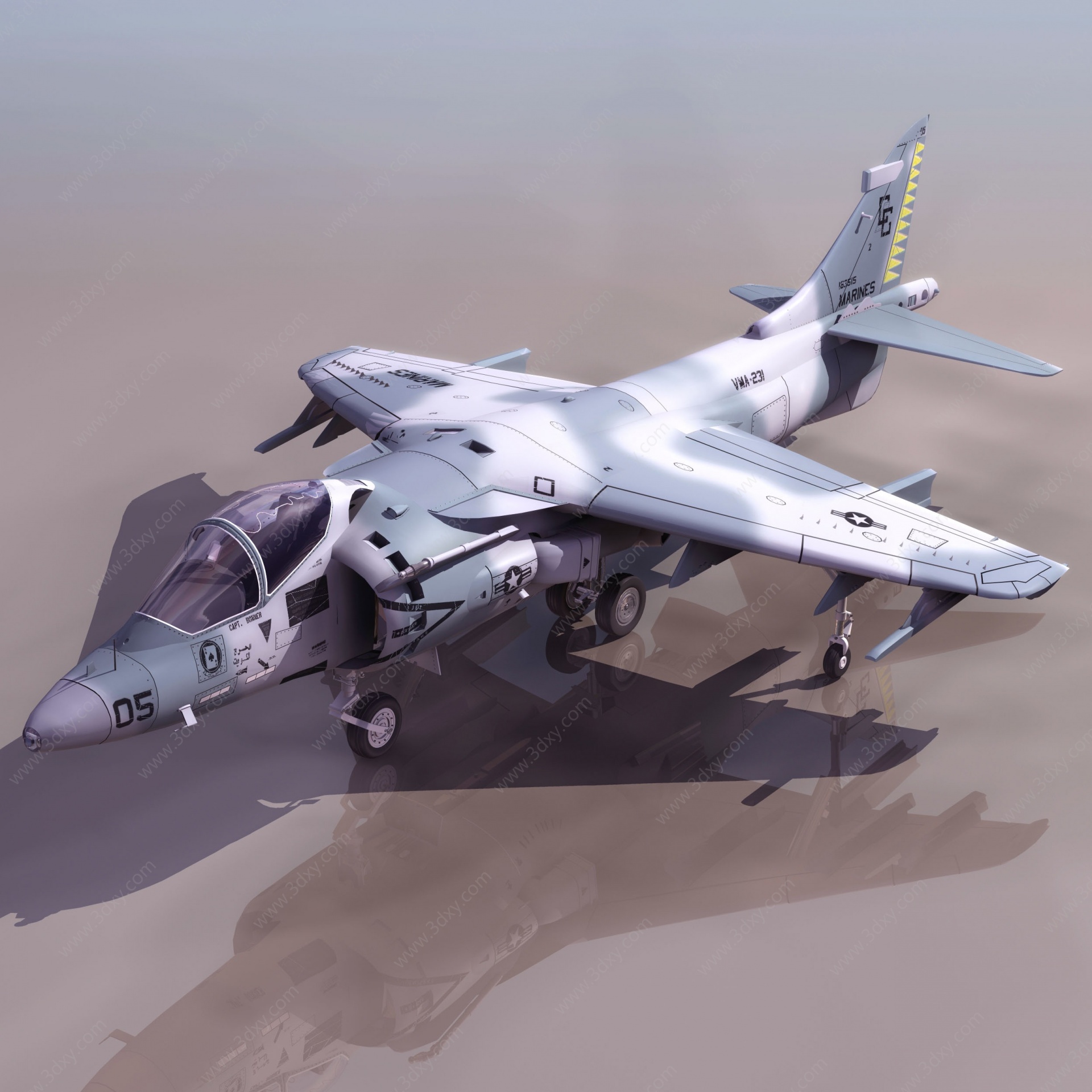 HARR战斗机3D模型