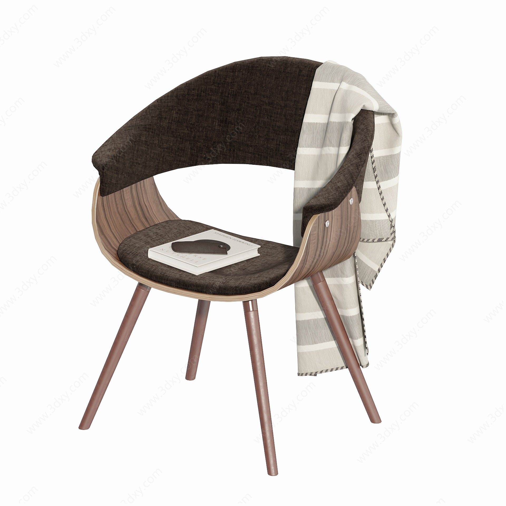 北欧休闲蛋壳椅休闲椅3D模型