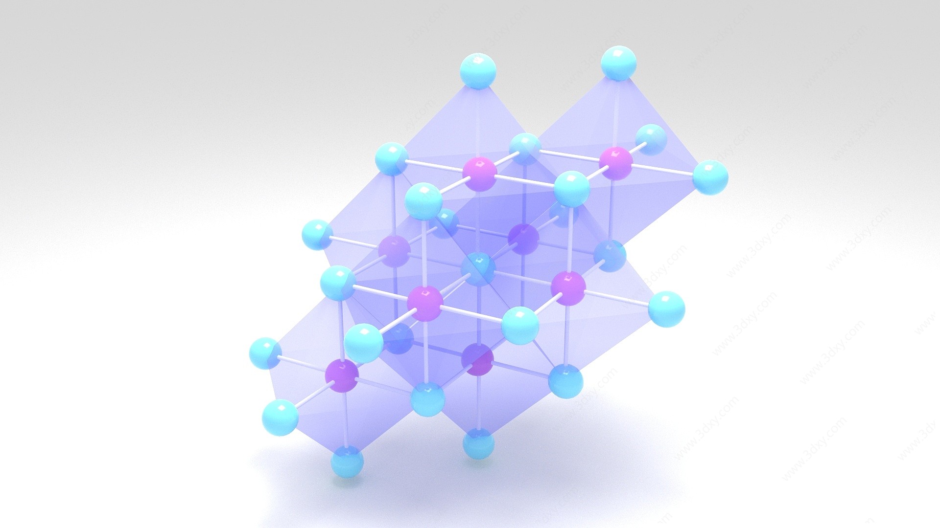 TiC化学结构3D模型