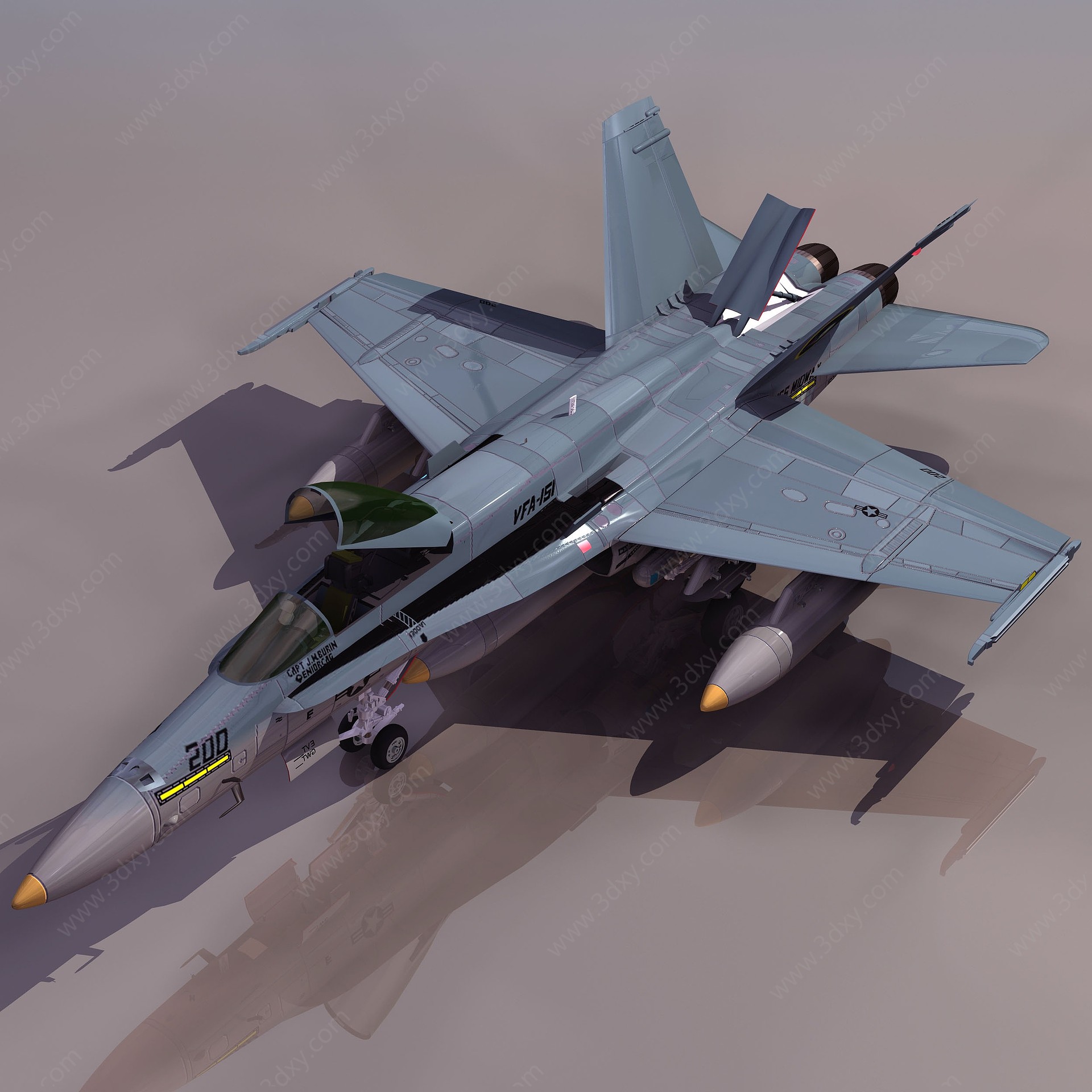 HORNET现代战斗机3D模型