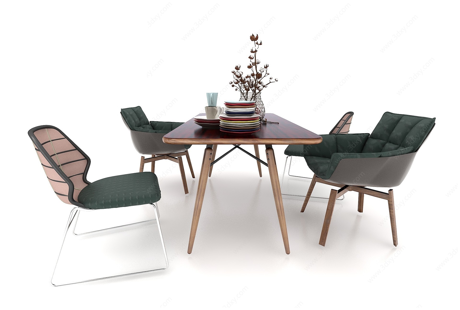 餐桌餐桌椅3D模型