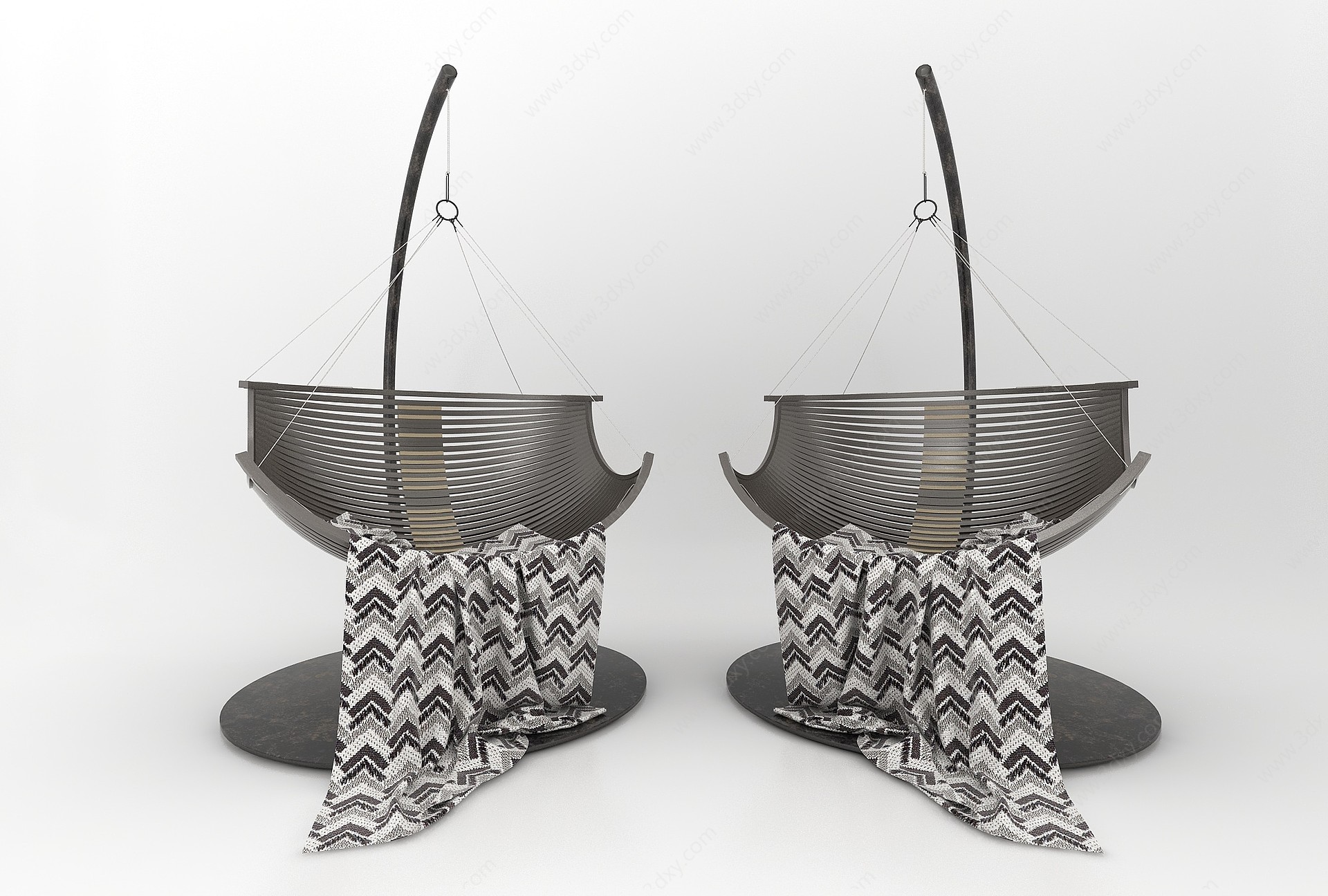 秋千吊椅吊篮沙发3D模型
