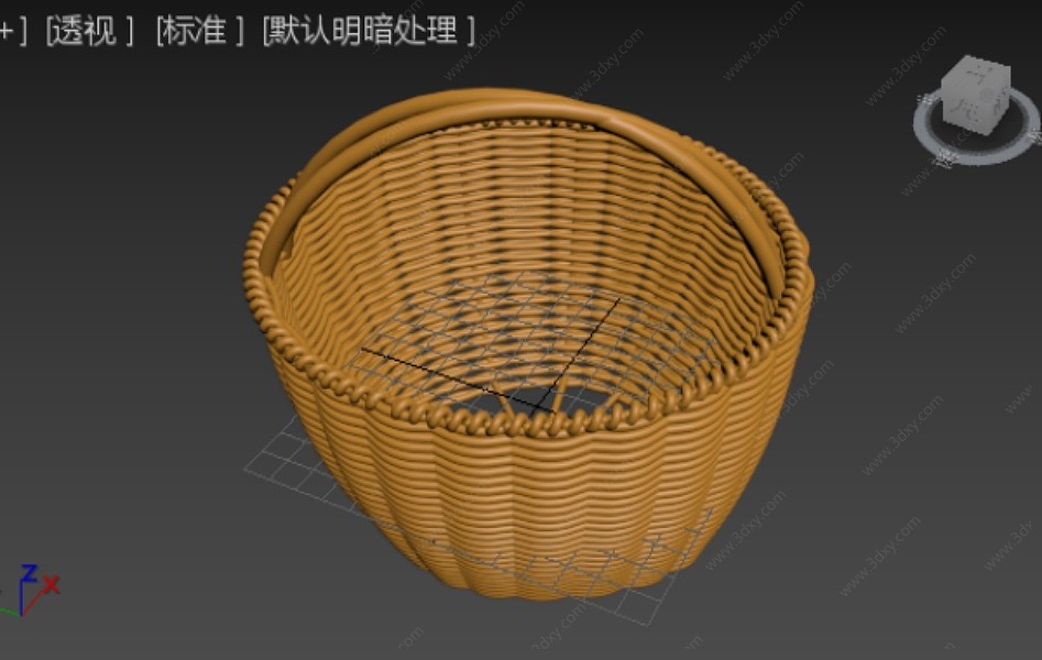 麦色花篮3D模型