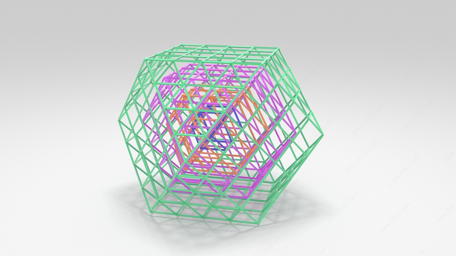 金原子团簇3D模型