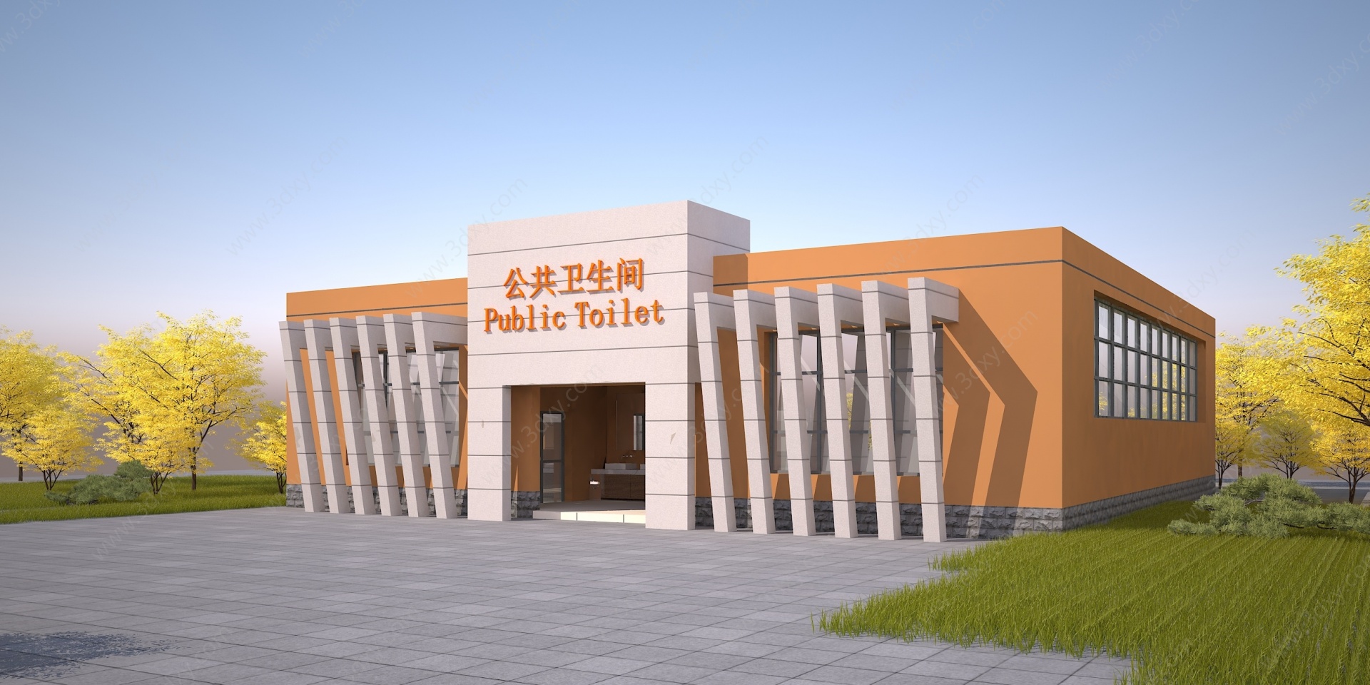 公厕建筑3D模型