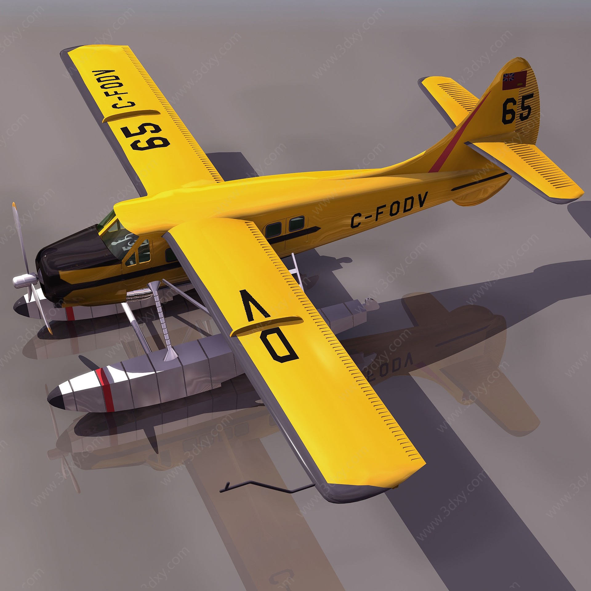 OTTER小型飞机3D模型