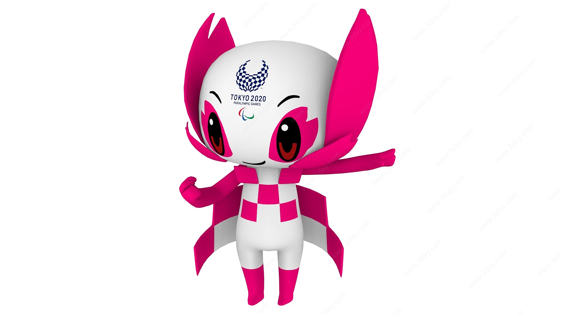 奥运会女吉祥物3D模型