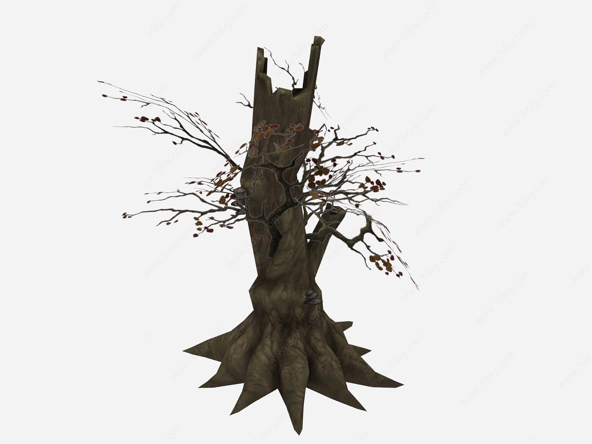 现代植物枯树树木3D模型