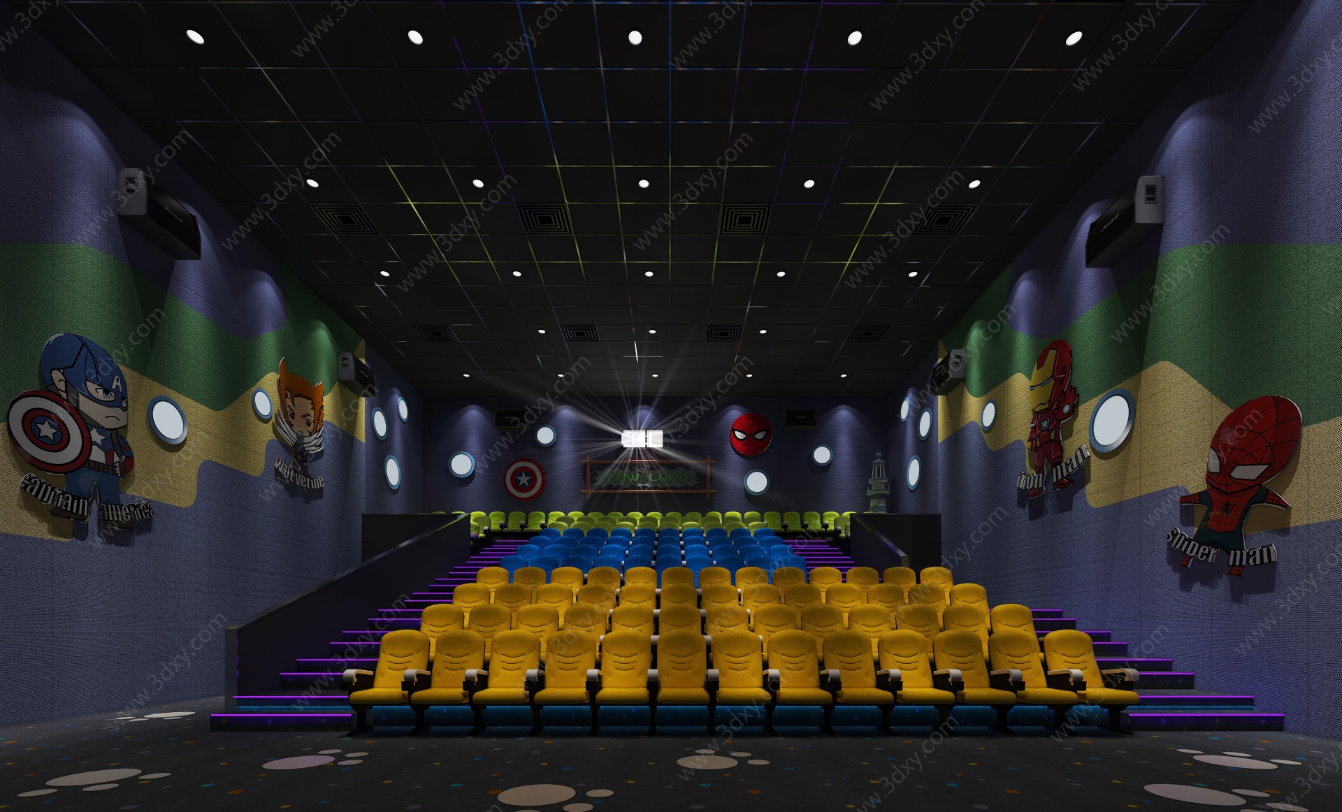 电影院儿童厅3D模型