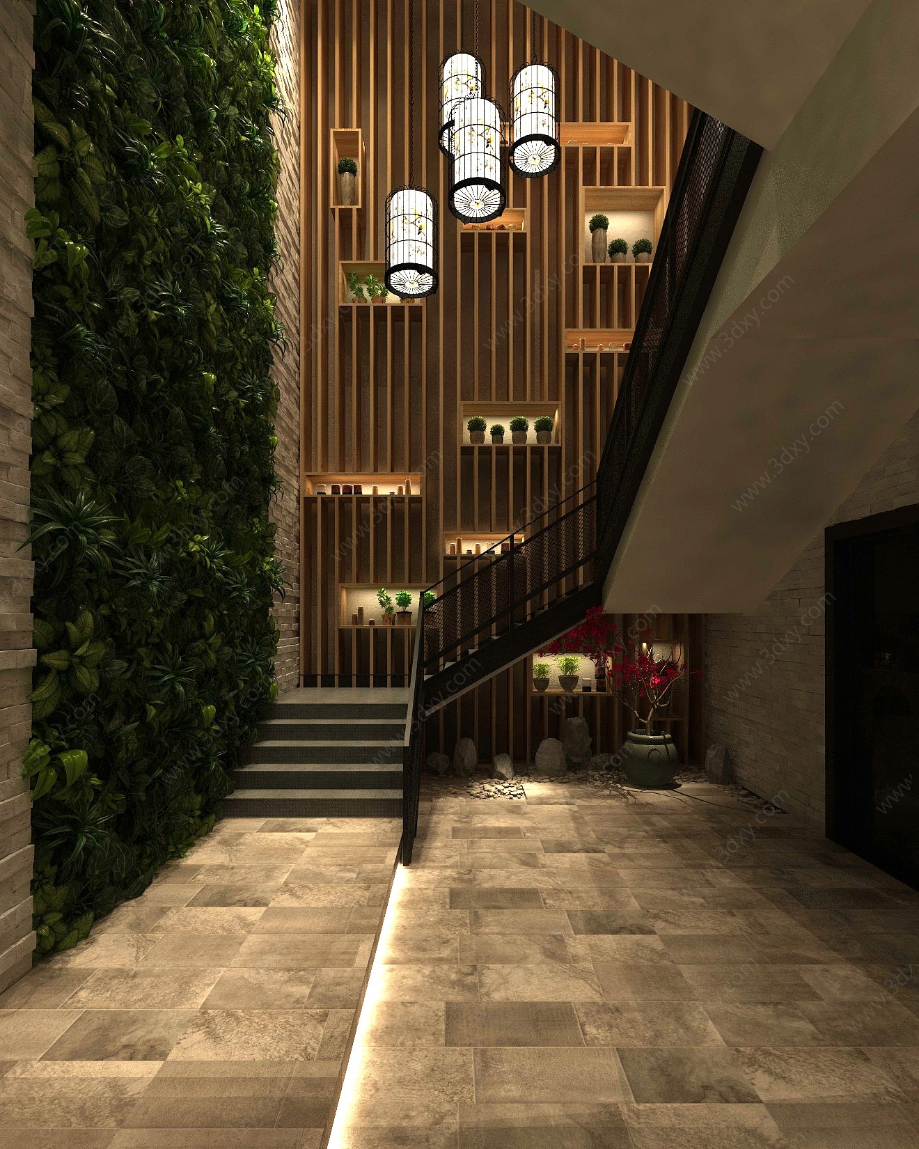 餐厅楼梯间3D模型