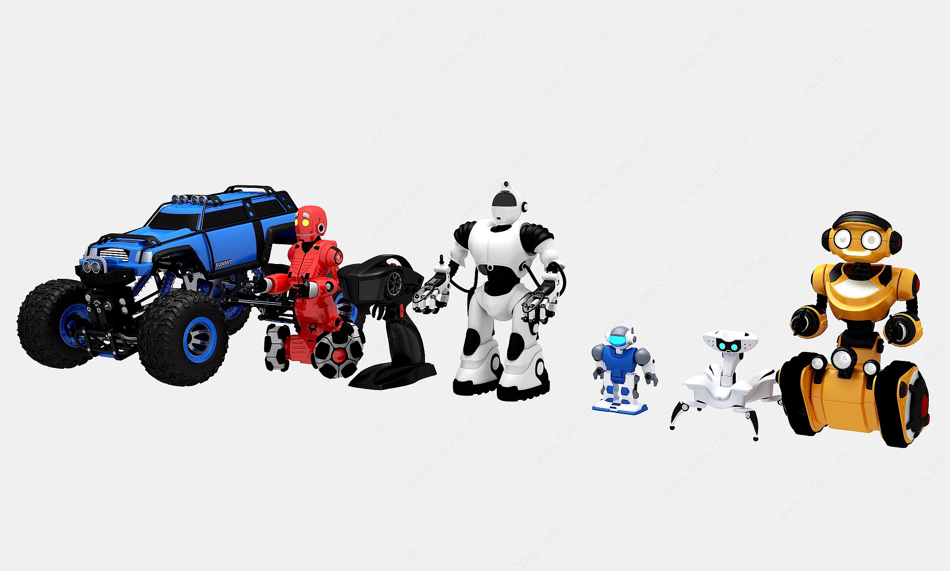 玩具机器人组合3D模型