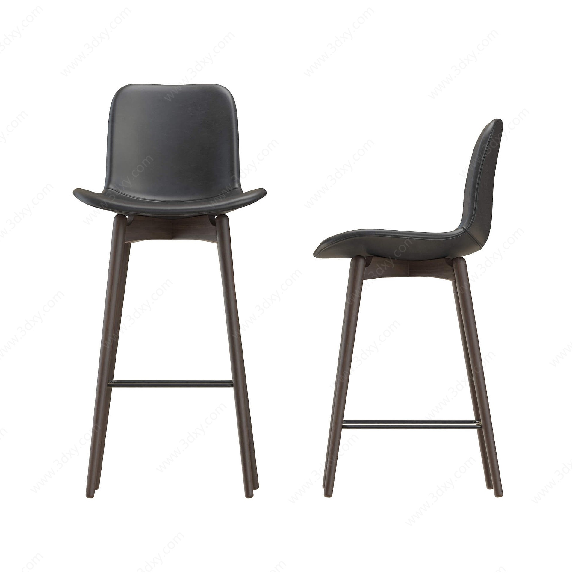 现代休闲吧椅3D模型