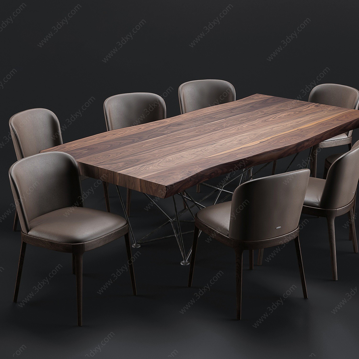 Cattelan现代餐桌椅3D模型