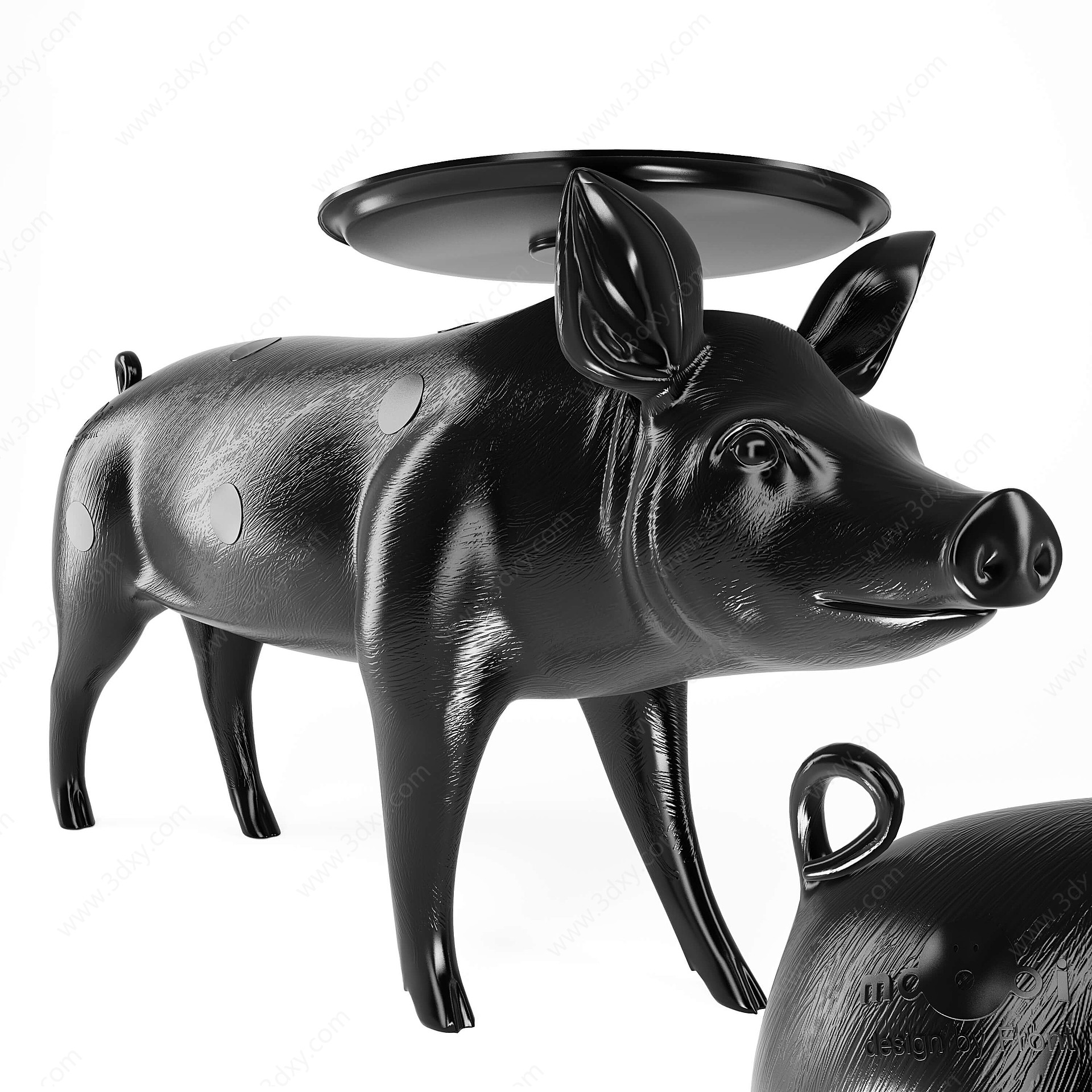 现代小猪饰品摆件3D模型