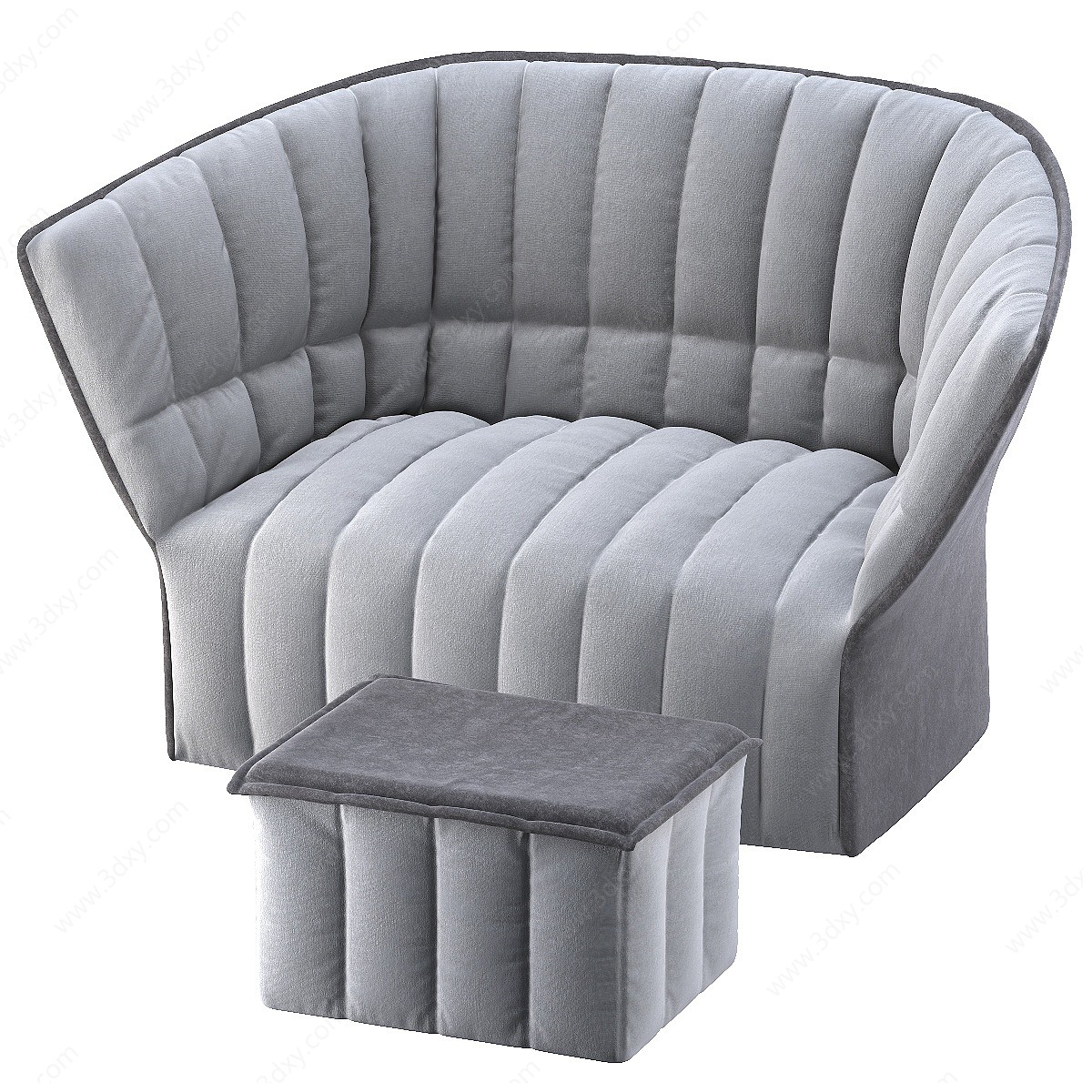 LigneRoset现代单人沙发3D模型