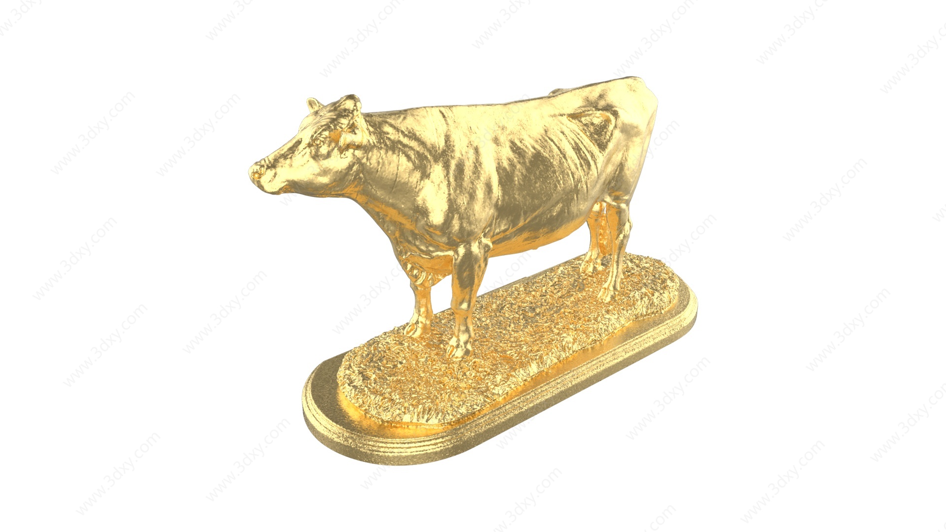 牛摆件3D模型