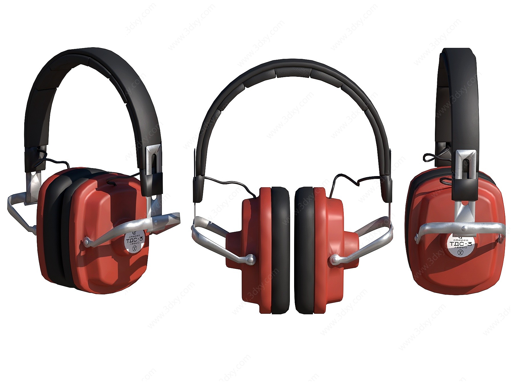 现代耳机耳麦头戴式耳机3D模型
