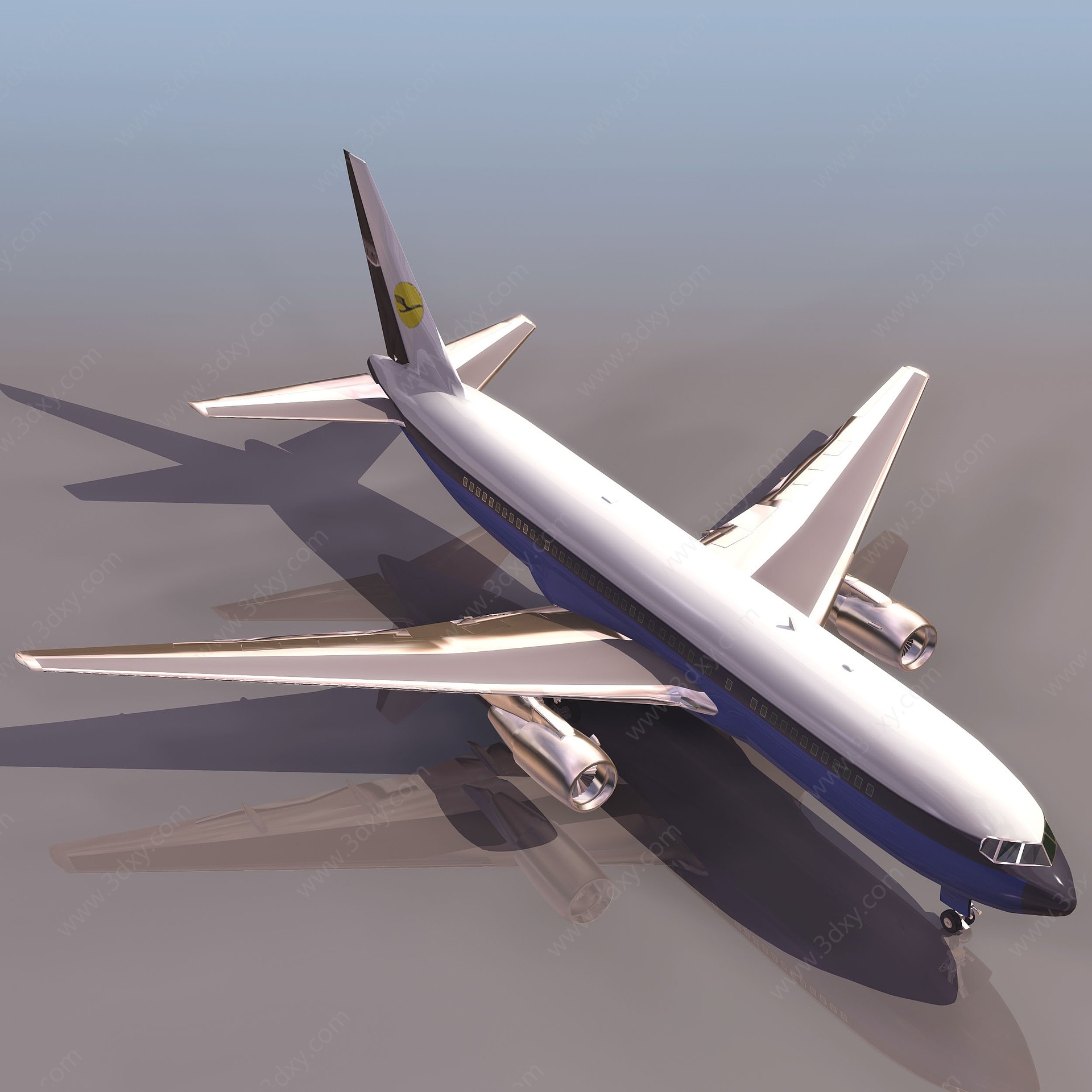 T_767波音客机3D模型