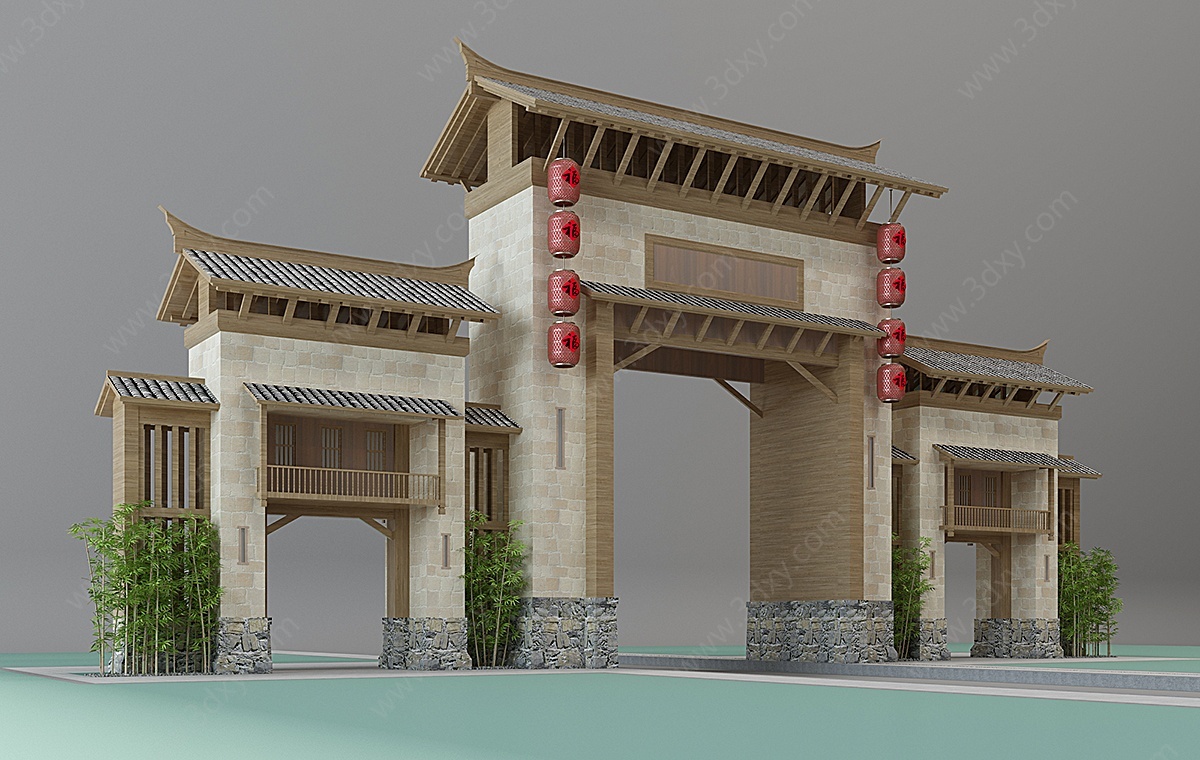 建筑景观3D模型