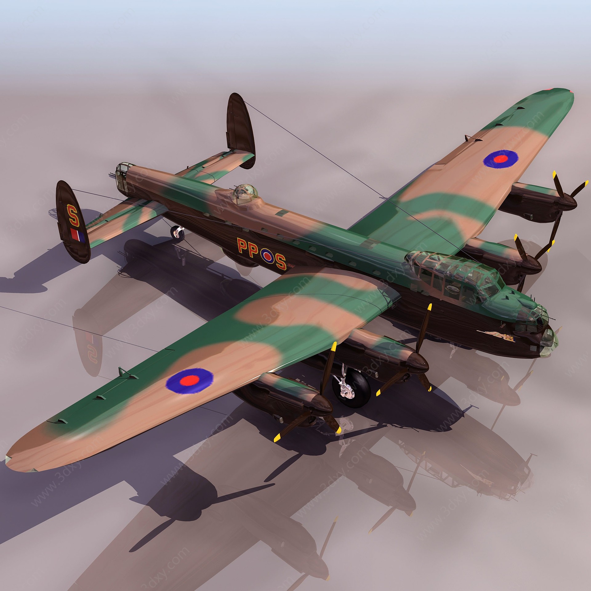 T_LANC轰炸机3D模型