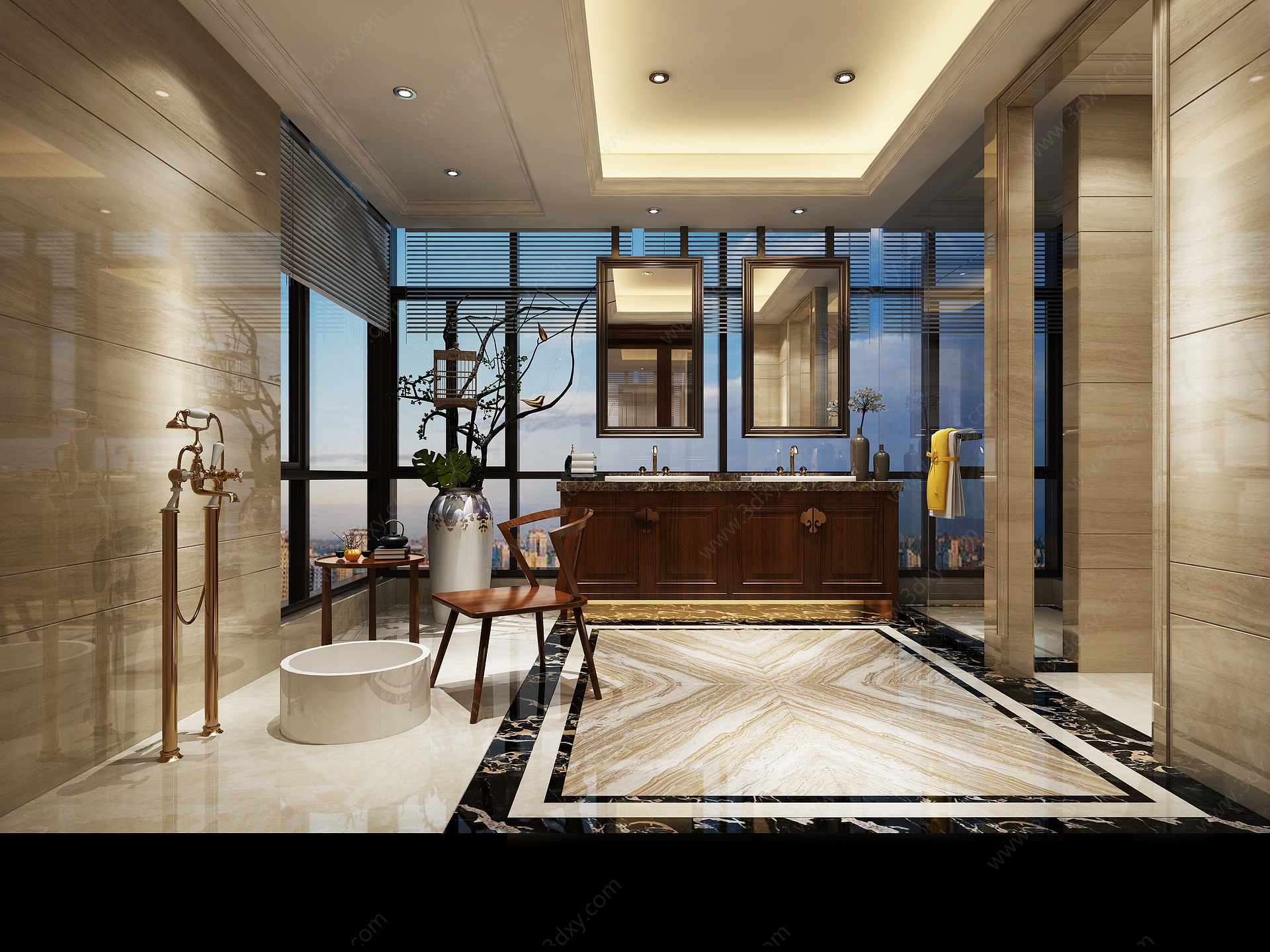 酒店电梯间3D模型