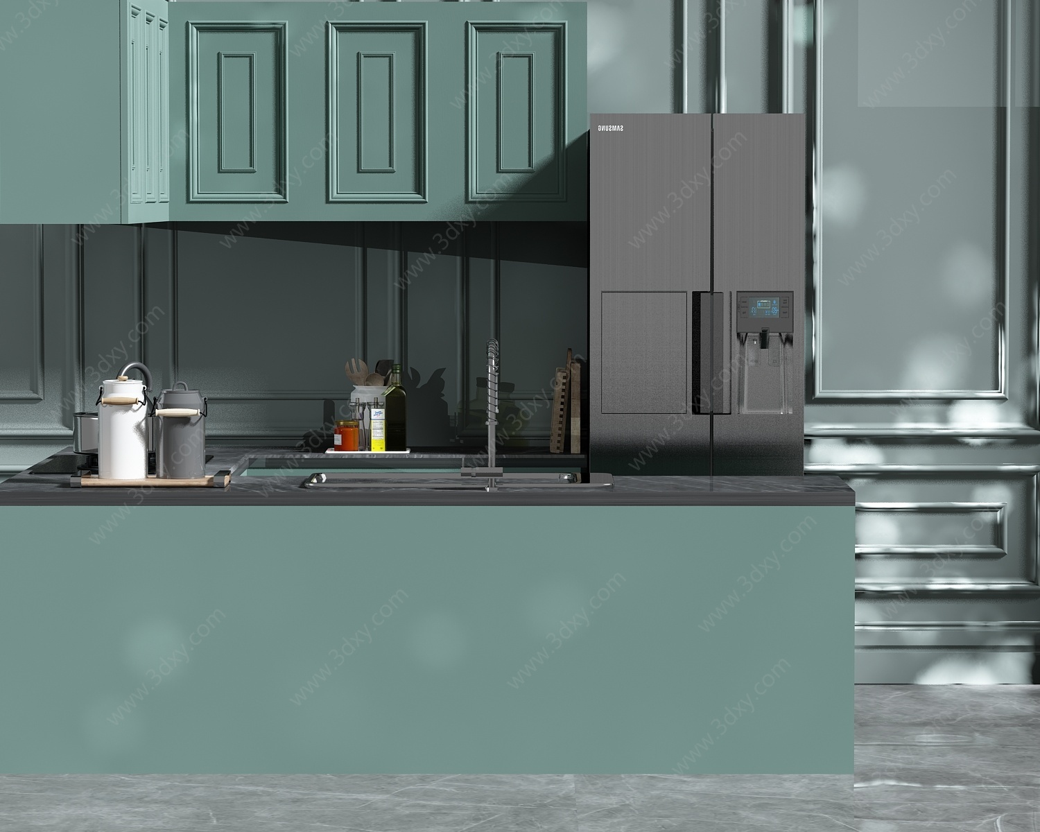 厨房欧式柜子3D模型