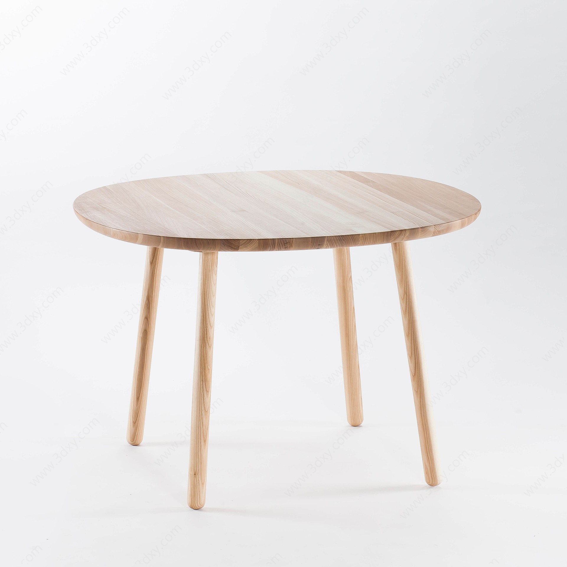 北欧实木餐椅3D模型