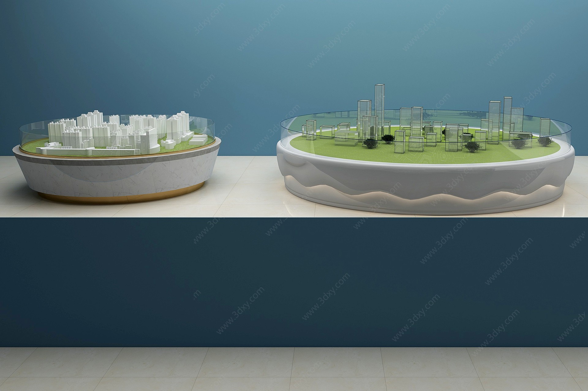 城市沙盘3D模型