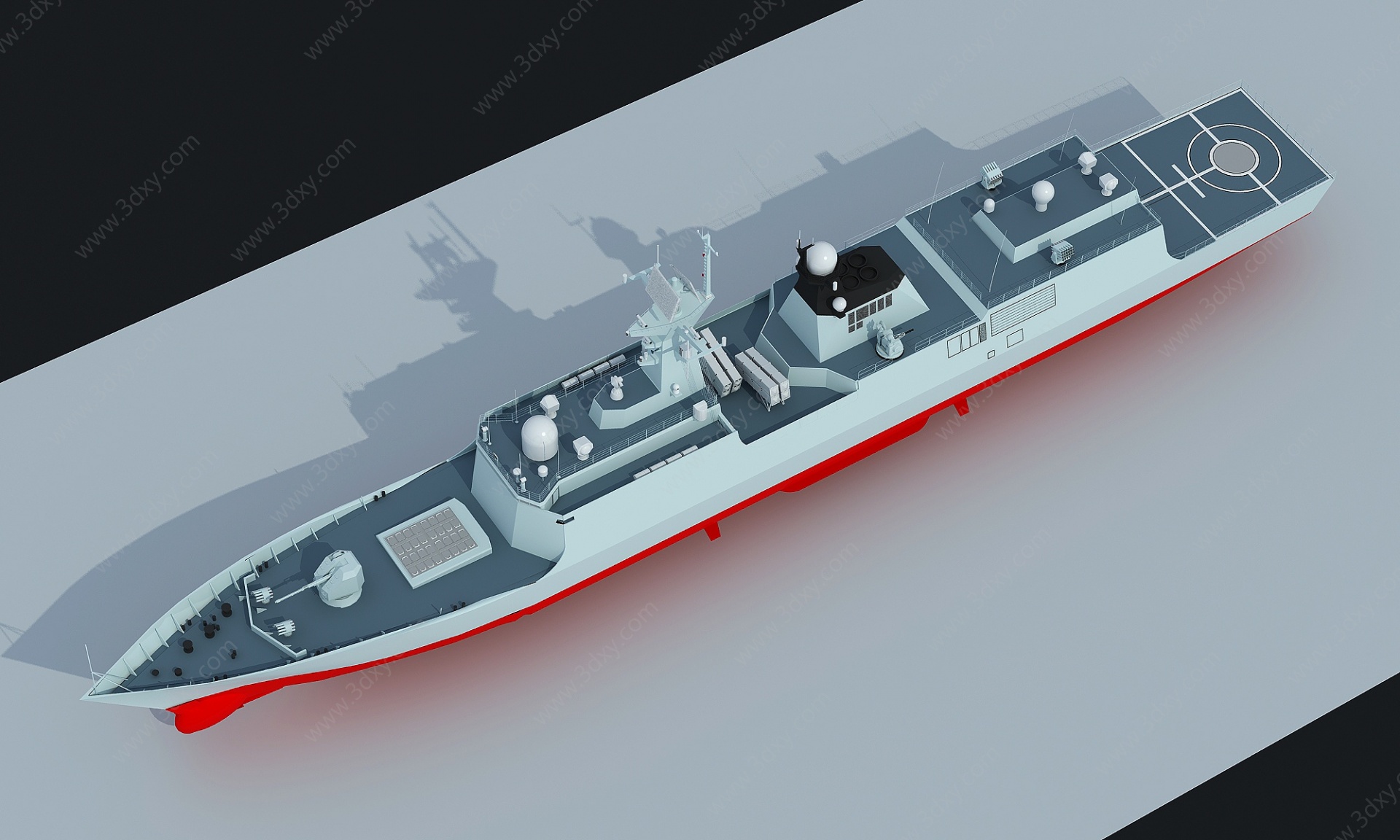 战舰3D模型