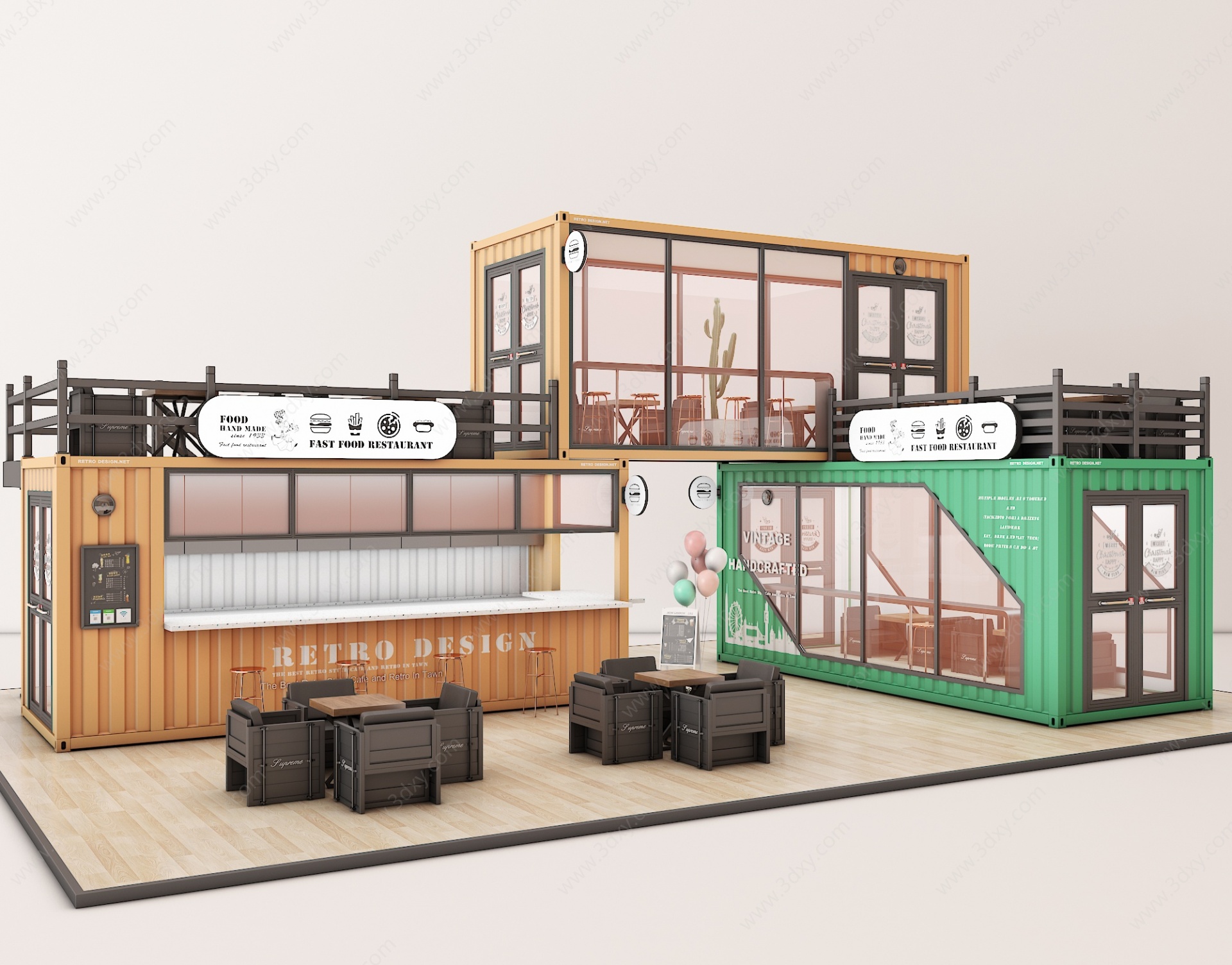 咖啡店3D模型