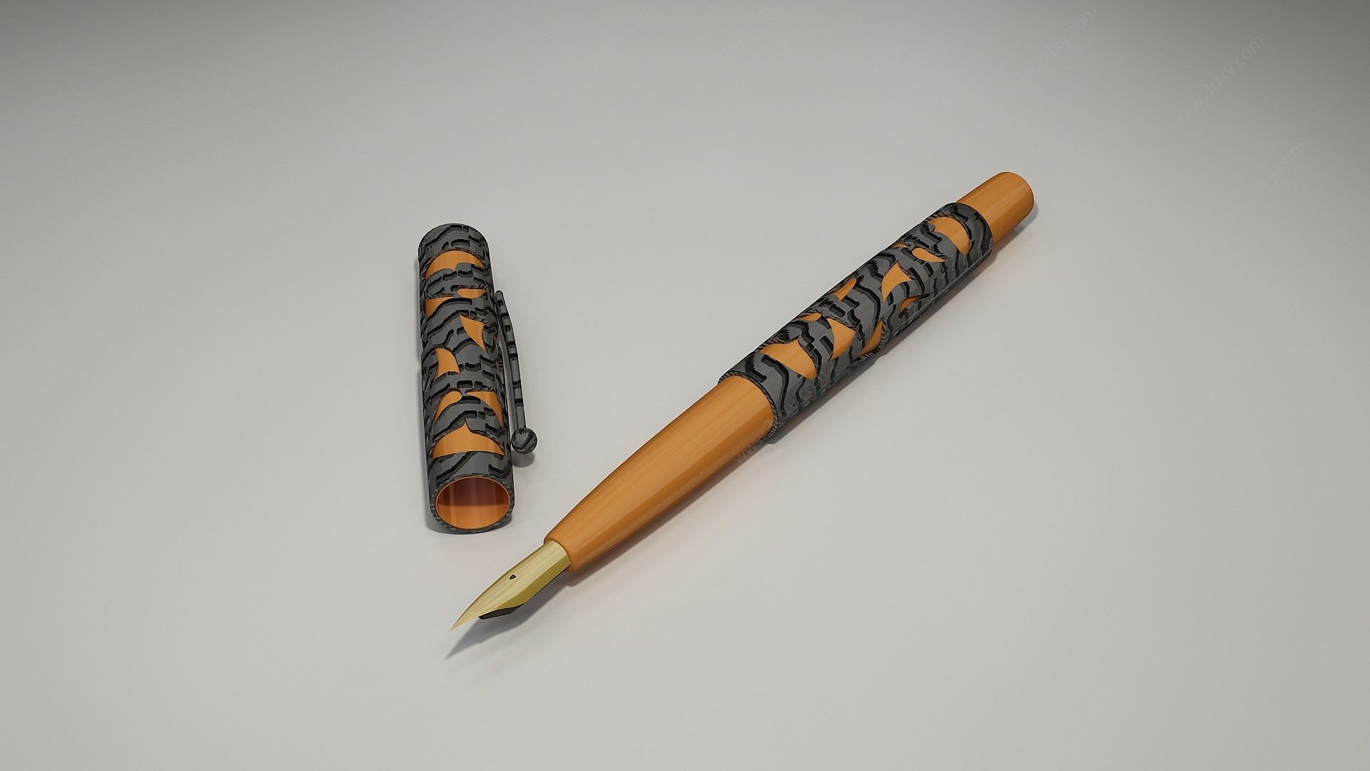 钢笔3D模型