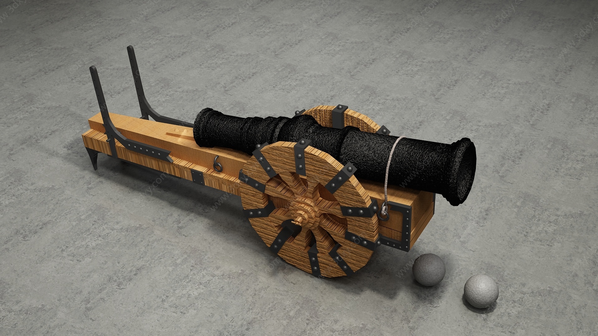 火炮3D模型