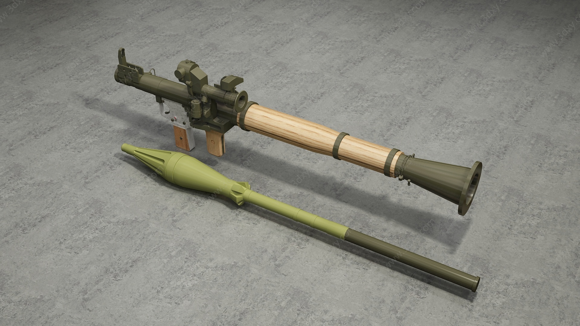 火箭筒3D模型