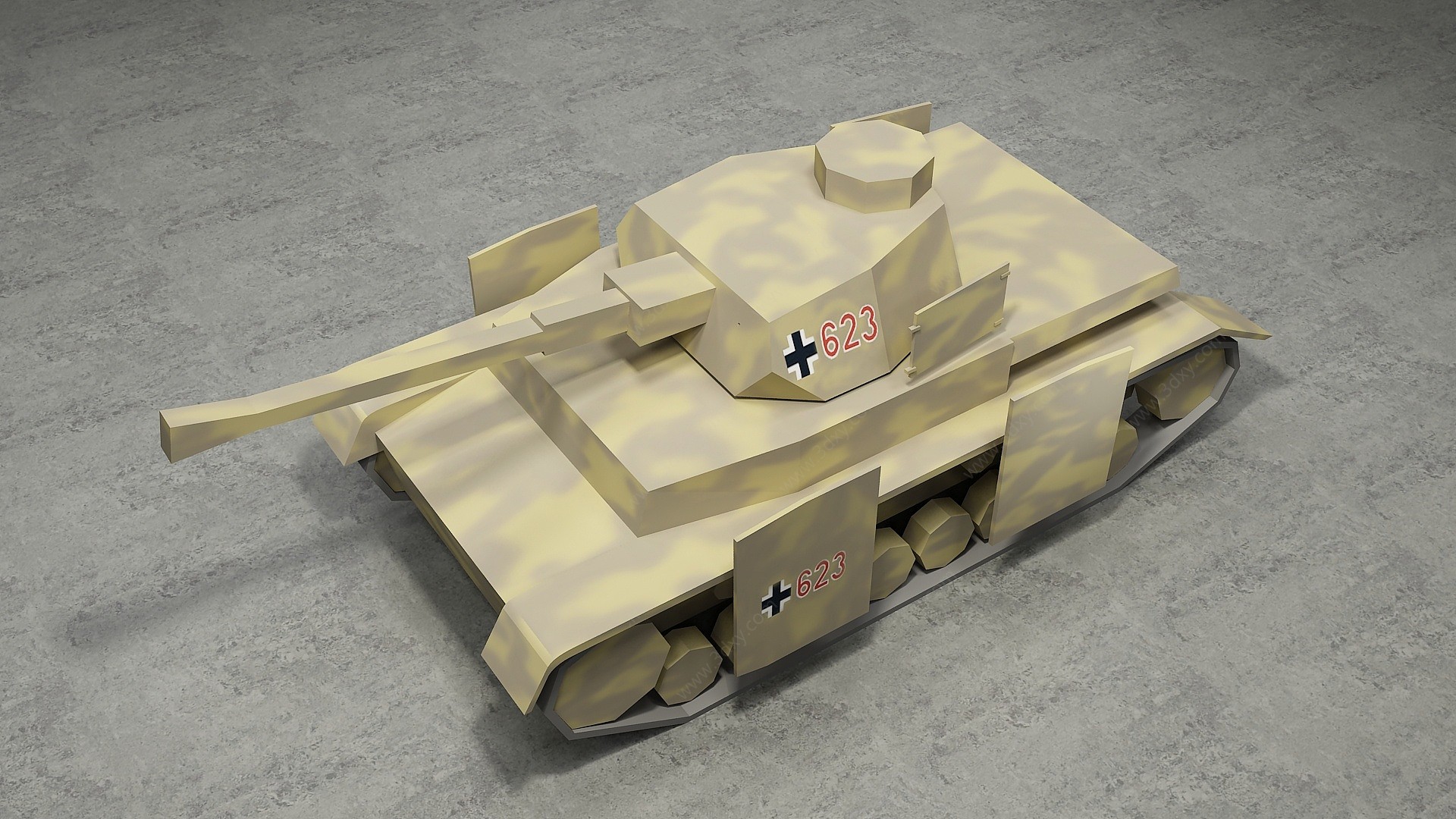 坦克3D模型