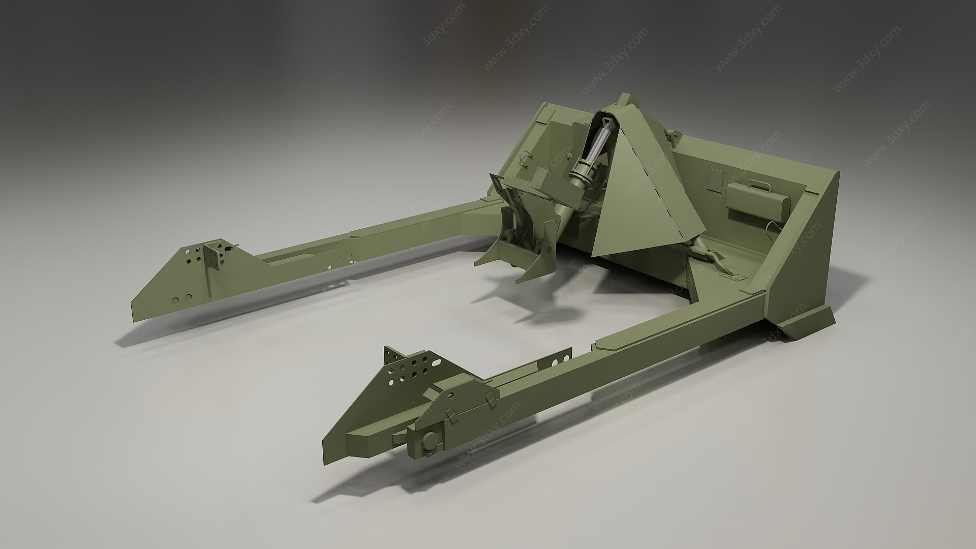 坦克后斗3D模型