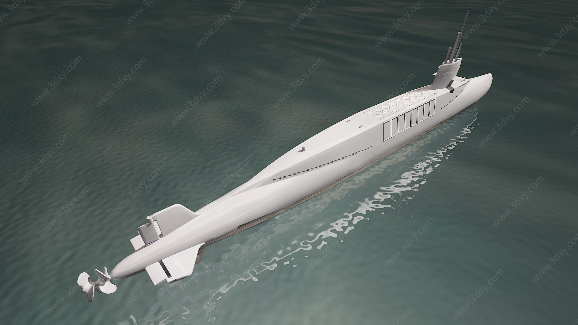 潜水艇3D模型