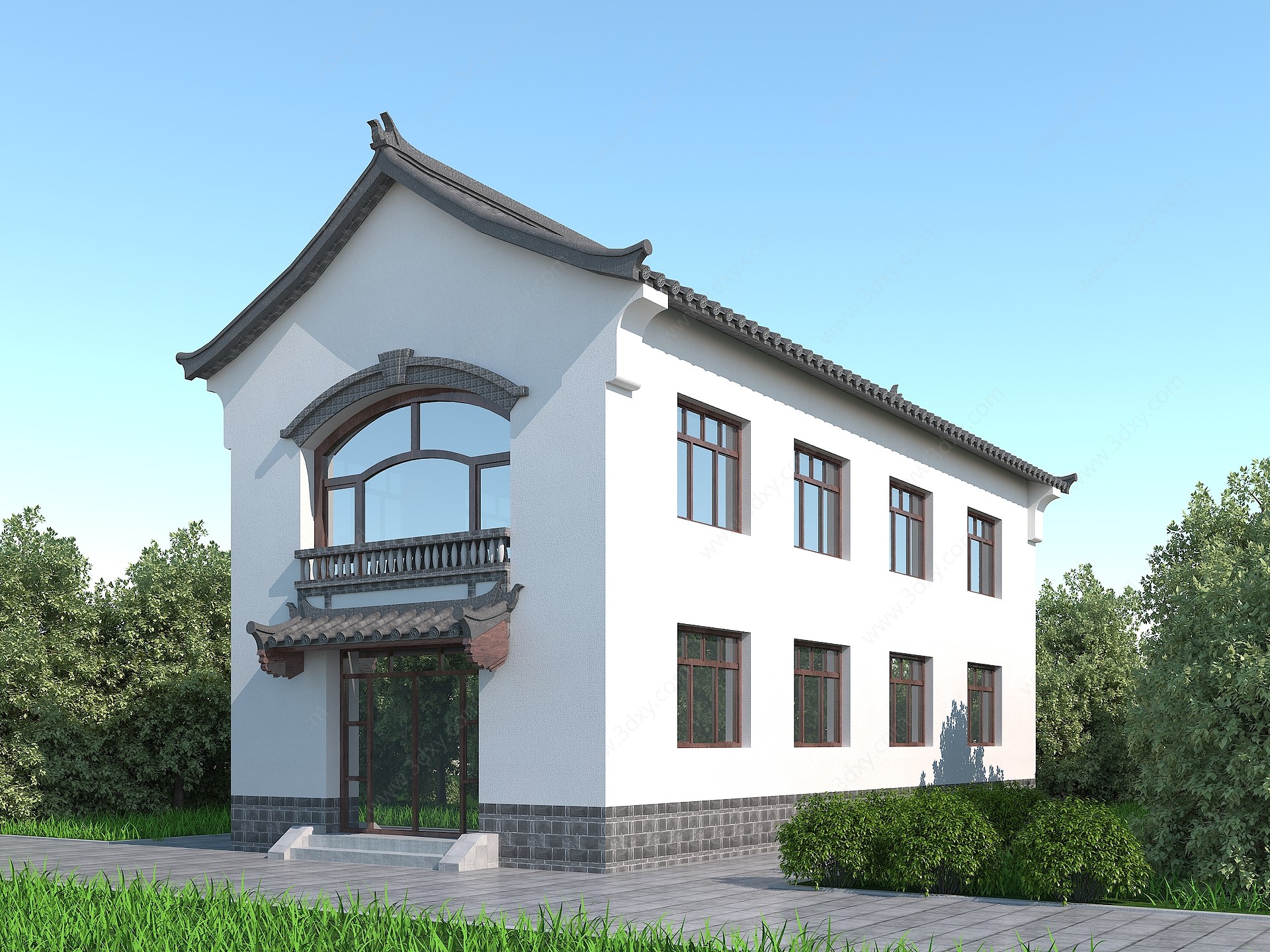 中式建筑3D模型