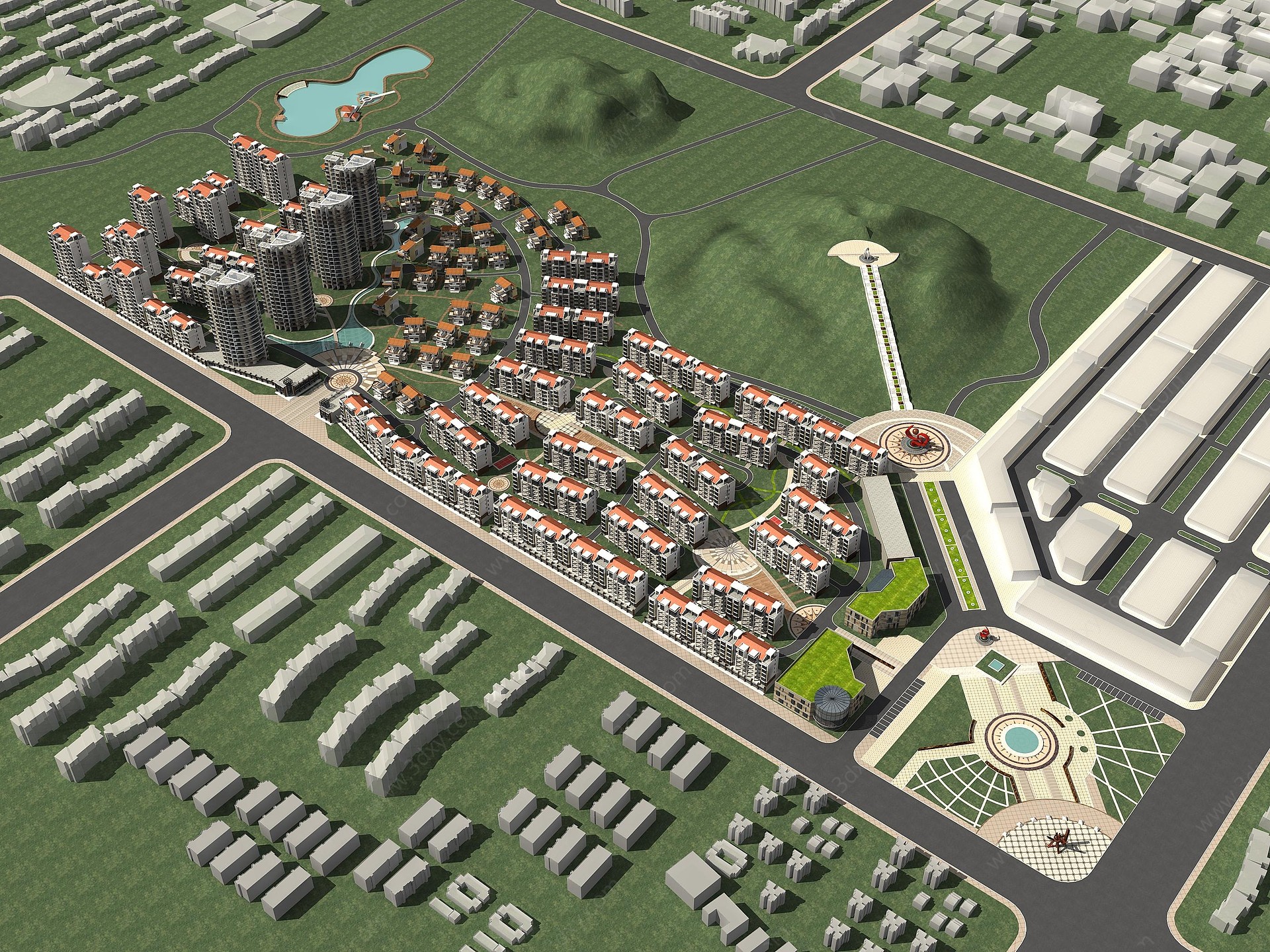 规划住宅3D模型