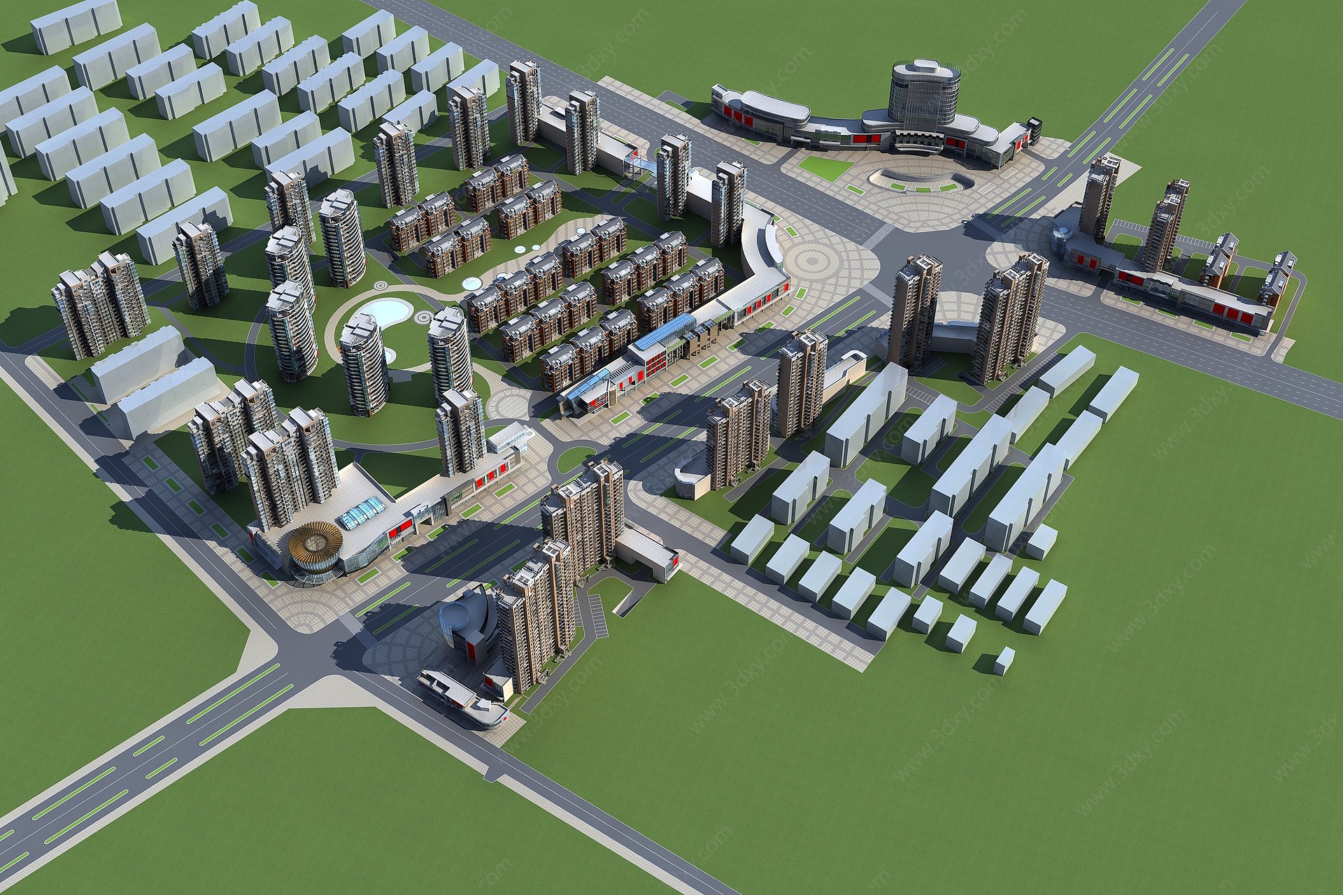 东蒙新城路东段3D模型