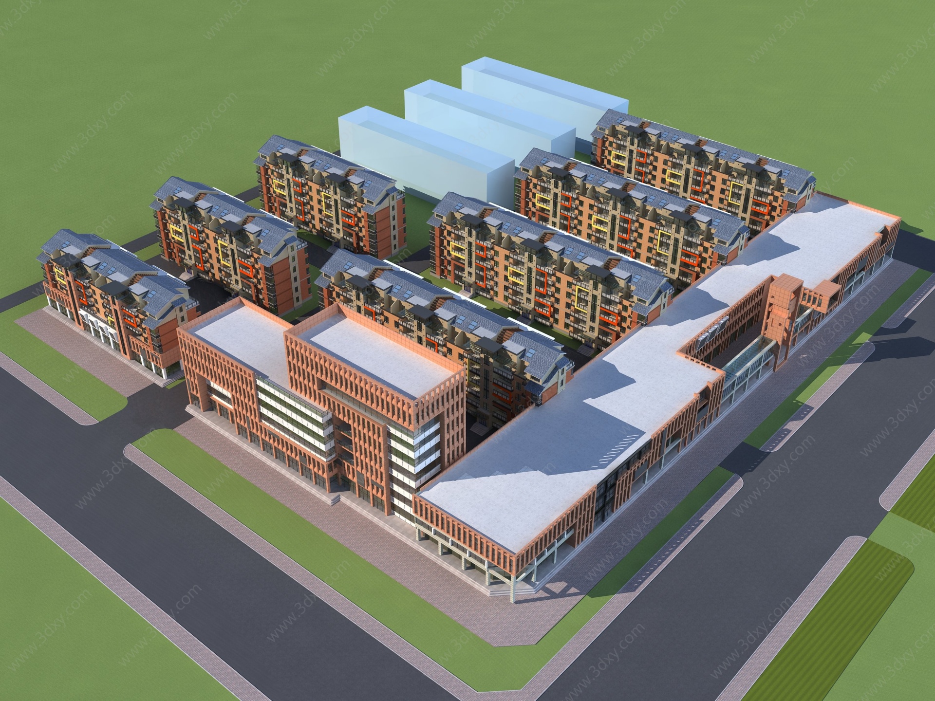 住宅小区3D模型