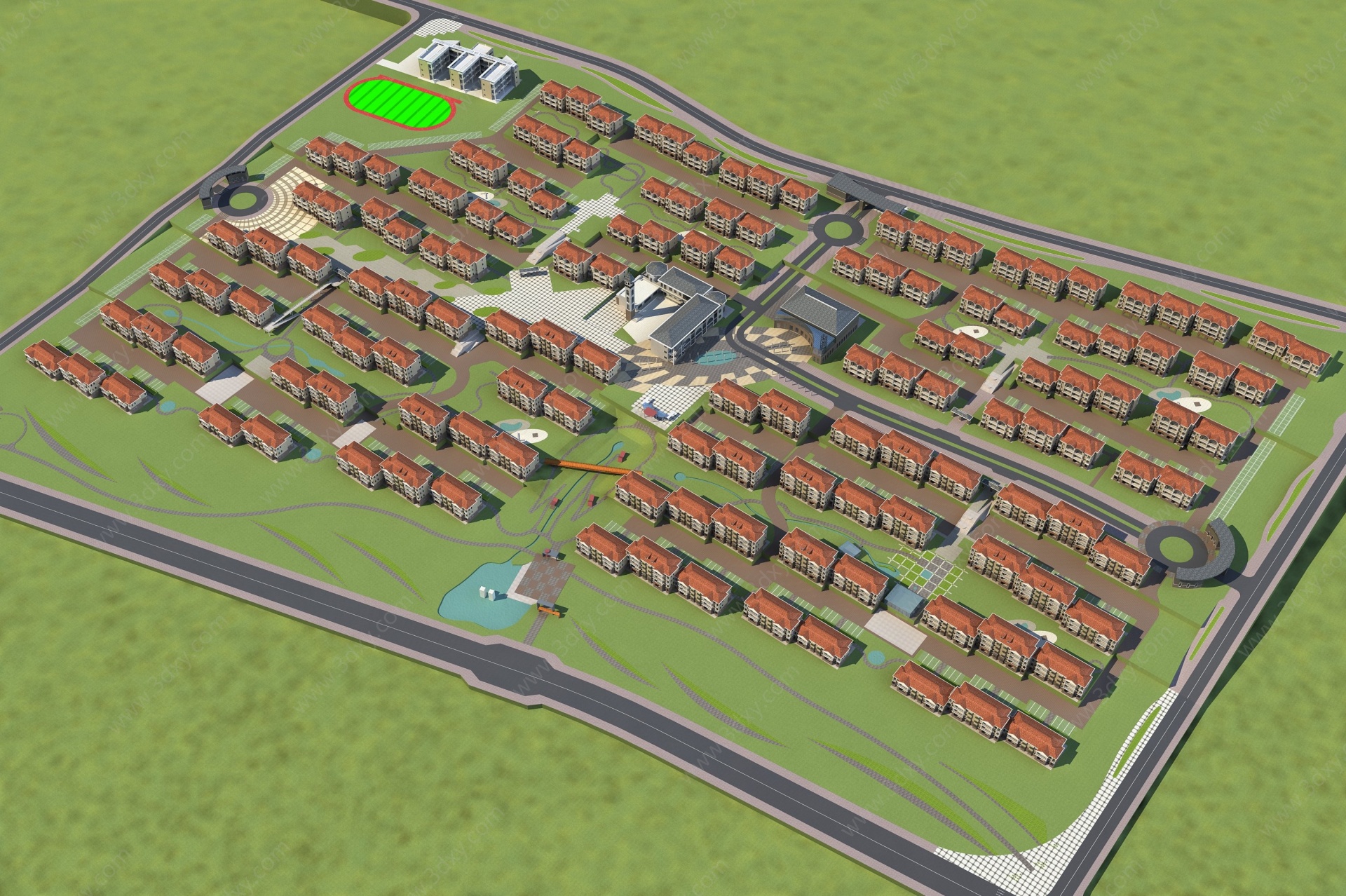 住宅小区3D模型